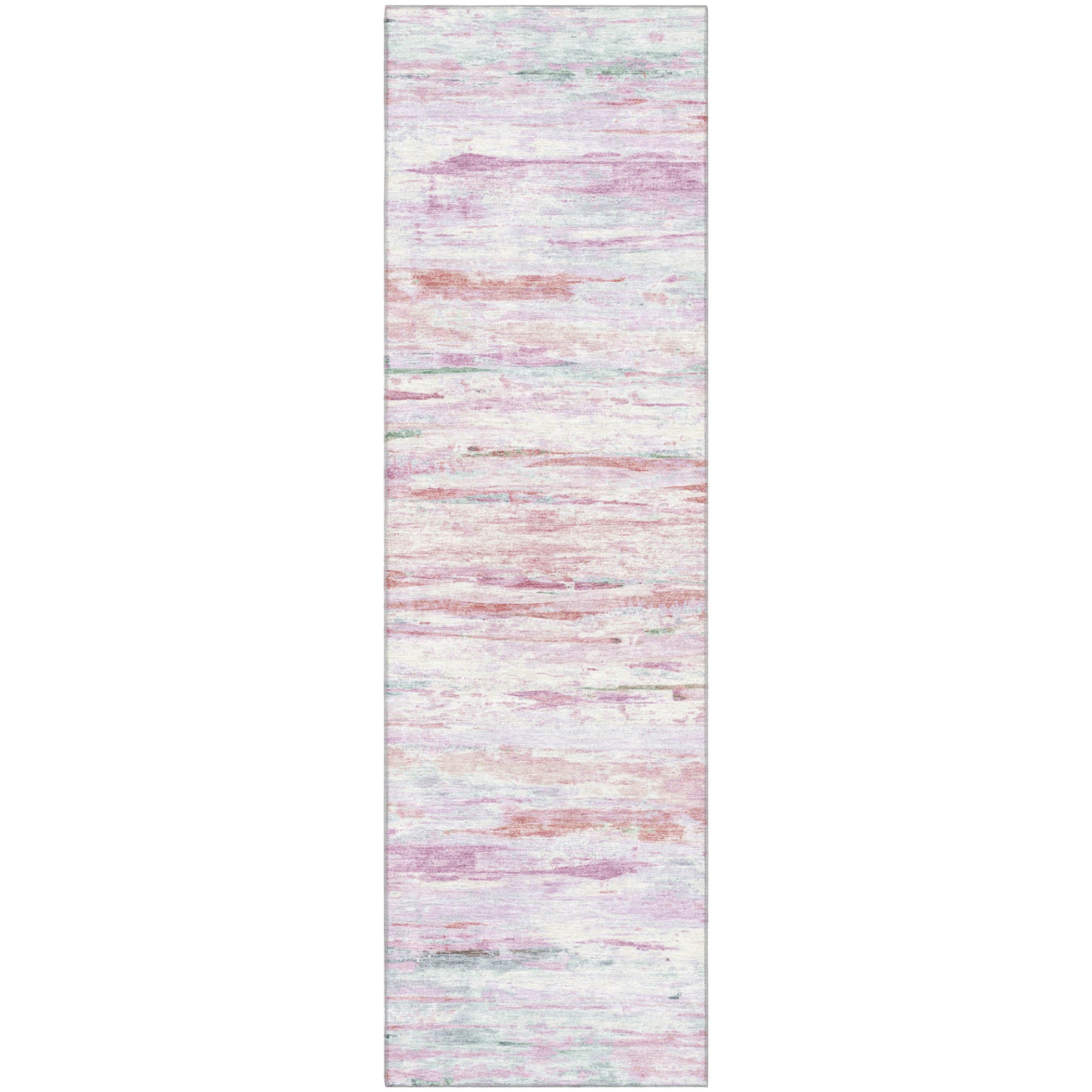 Sarajevo Machine Washable Transitional Blush Pink Rug 2'3" x 7'6" #shape_Runner