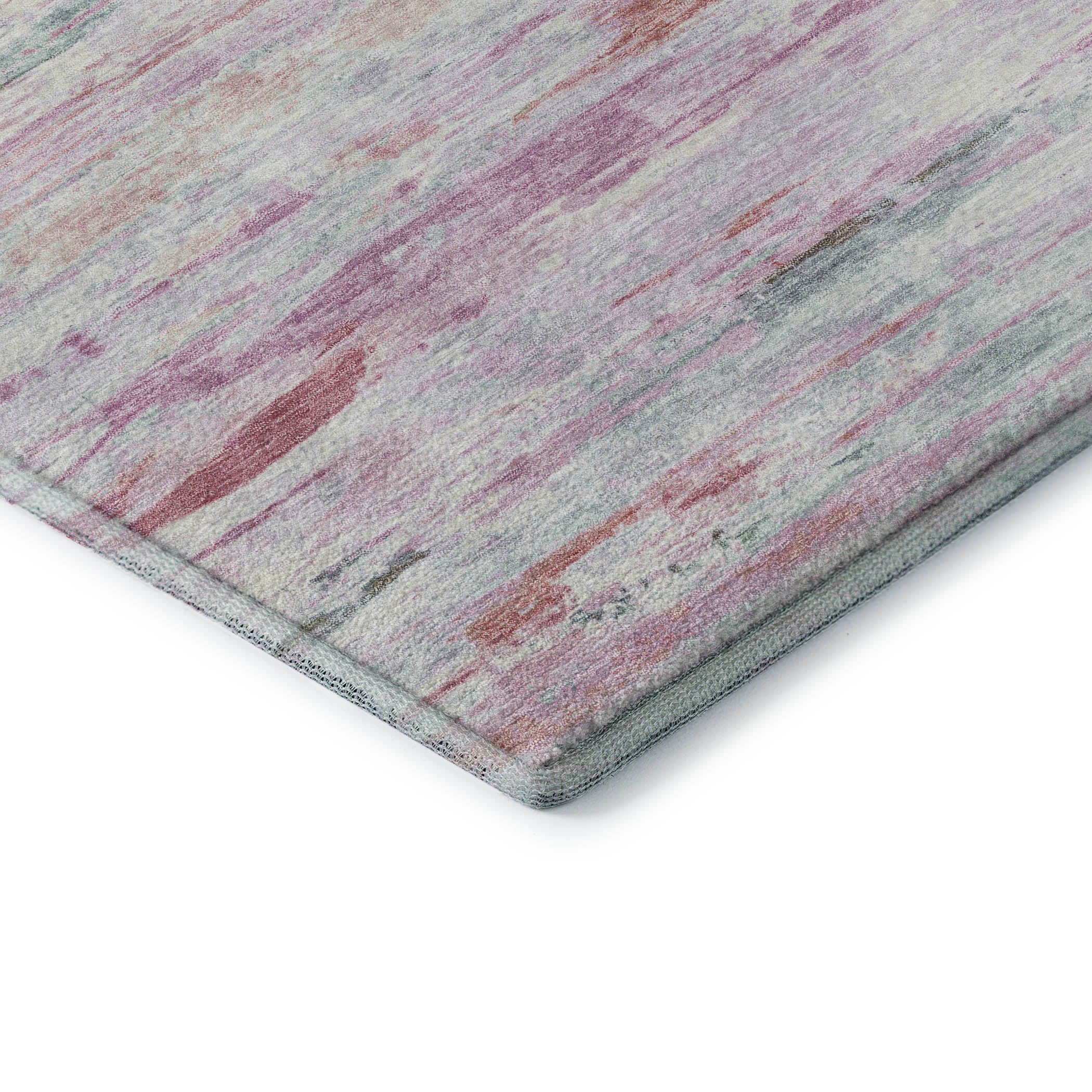 Sarajevo Machine Washable Transitional Blush Pink Rug 1'8" x 2'6" #shape_Rectangle