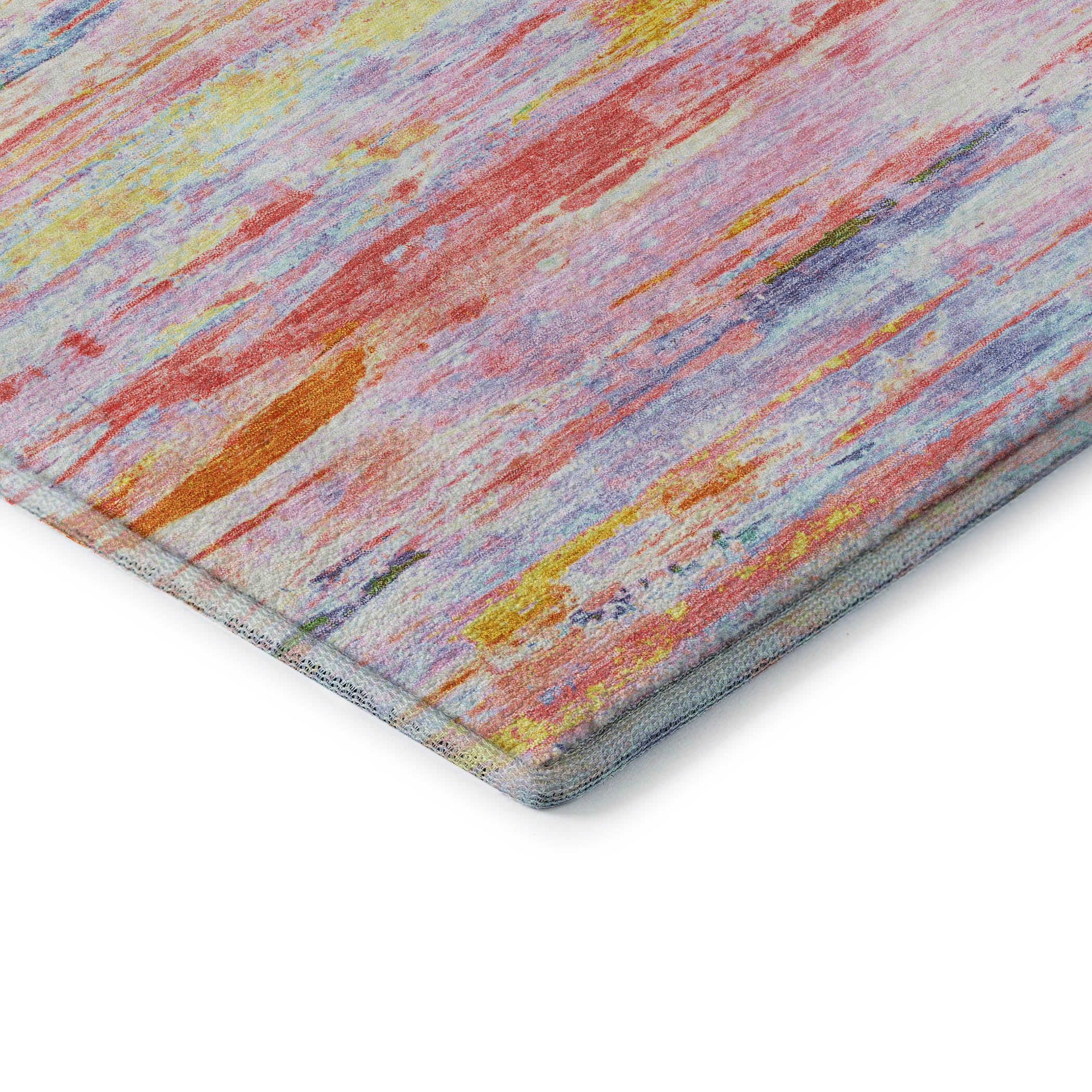 Sarajevo Machine Washable Transitional Coral Orange Rug 1'8" x 2'6" #shape_Rectangle