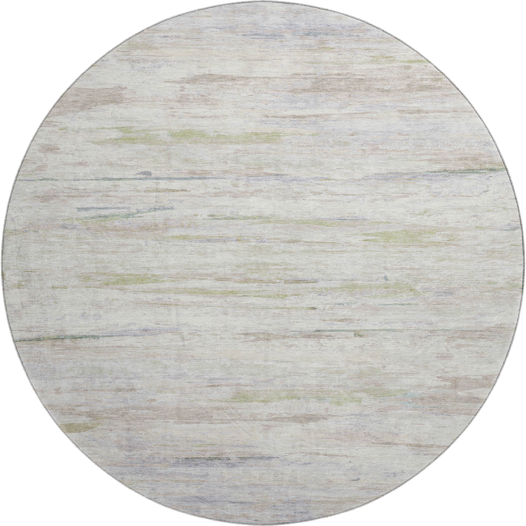 Sarajevo Machine Washable Transitional Ivory Rug 8' x 8' #shape_Round