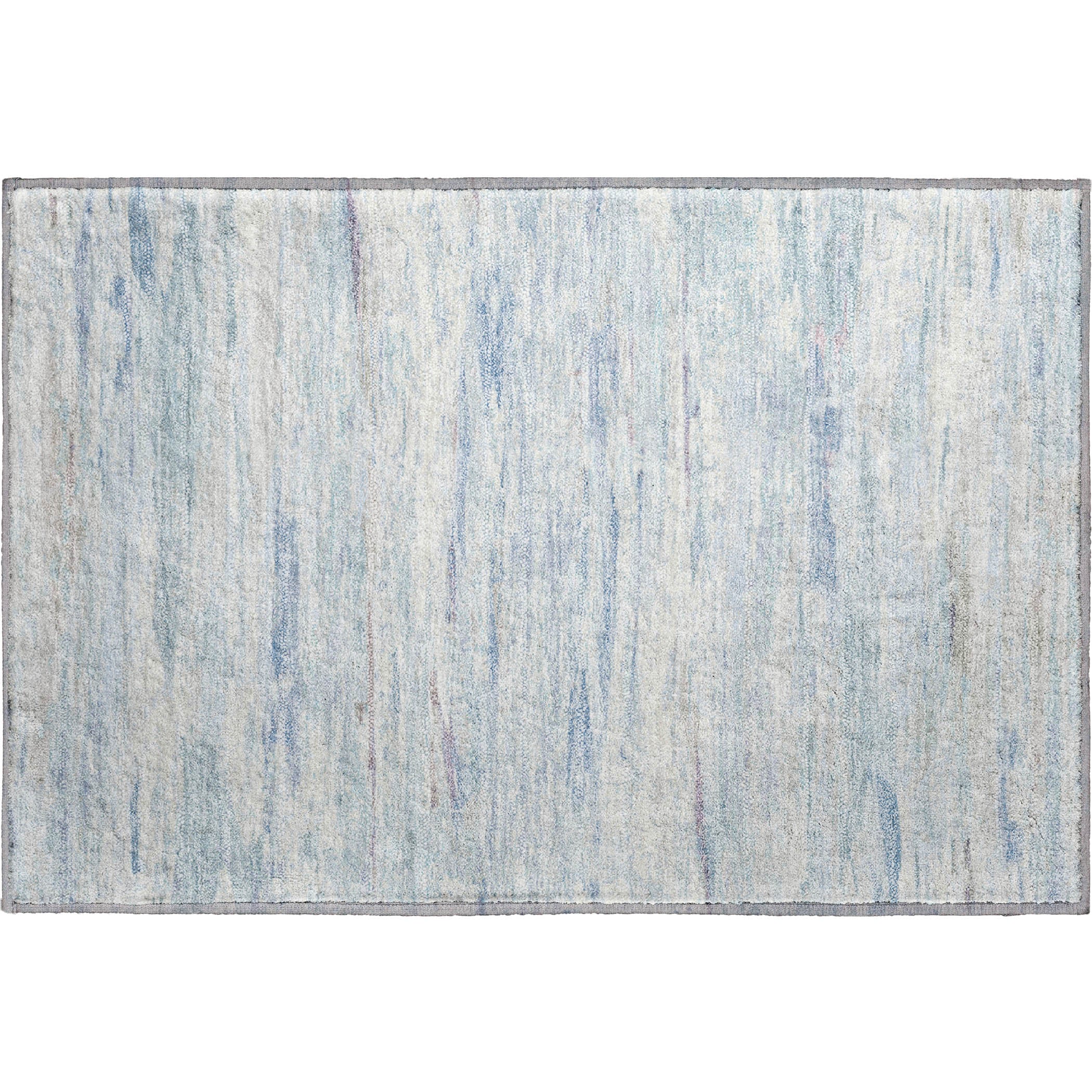 Sarajevo Machine Washable Transitional Sky Blue Rug 1'8" x 2'6" #shape_Rectangle