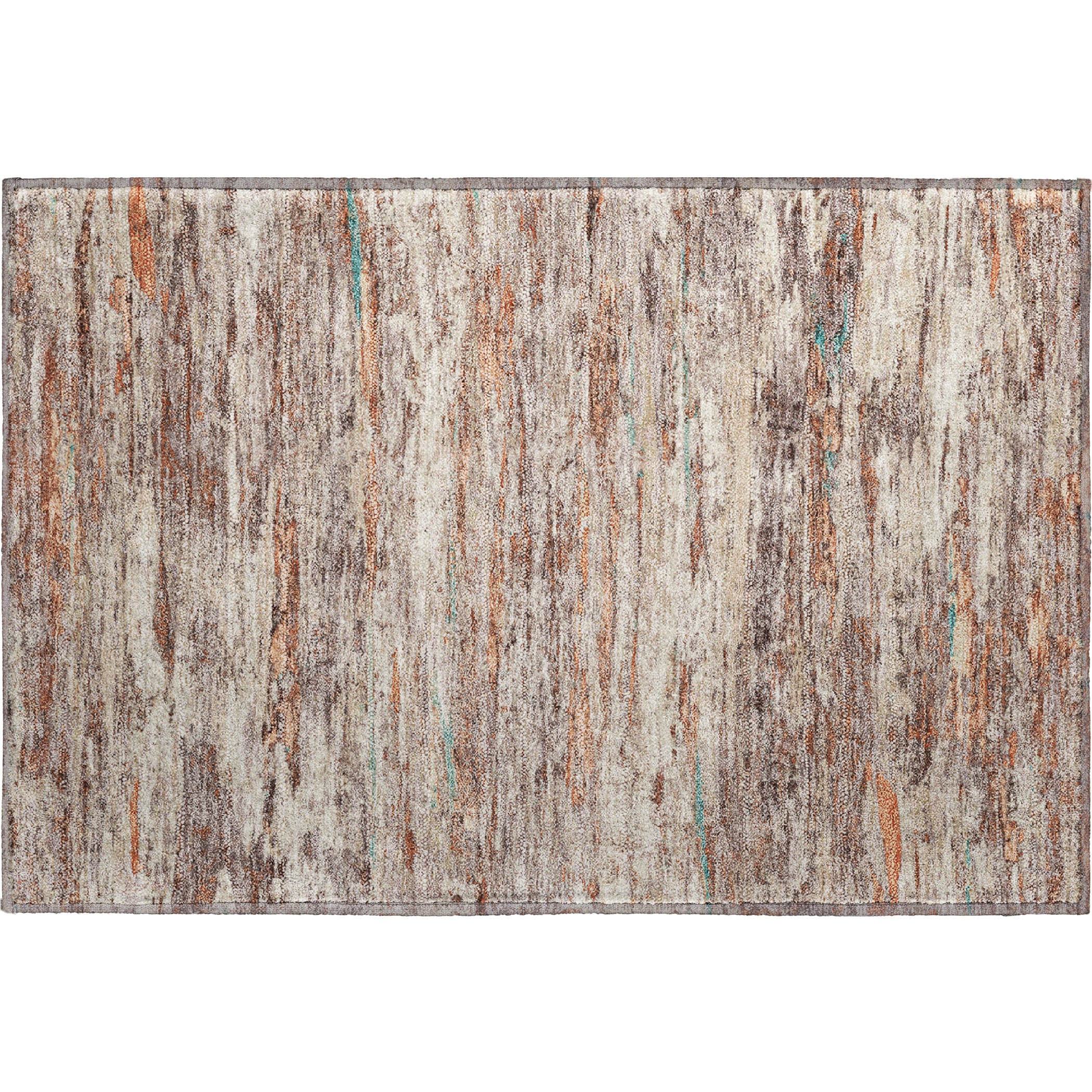 Sarajevo Machine Washable Transitional Terracotta Orange Rug 1'8" x 2'6" #shape_Rectangle