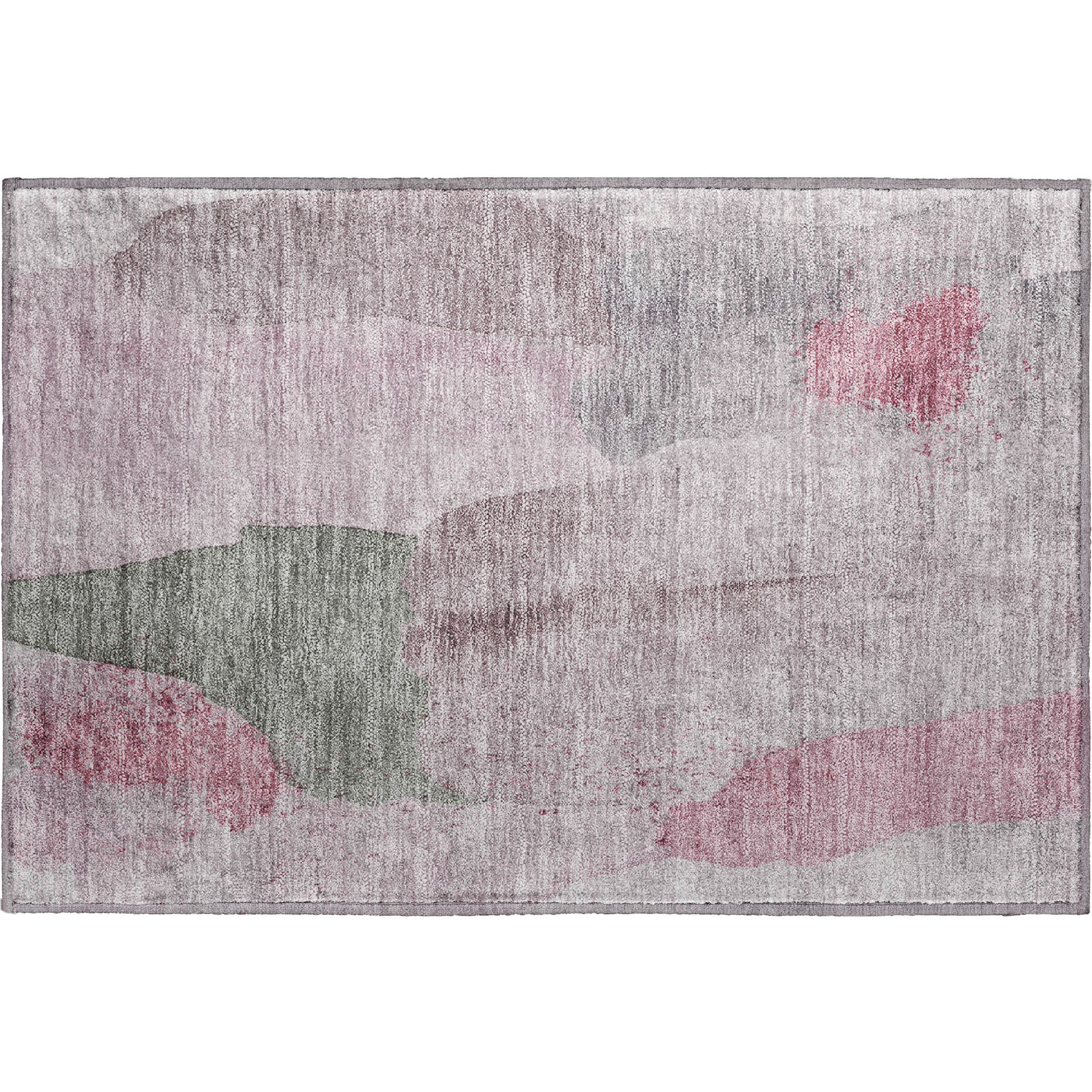 Mostar Machine Washable Transitional Blush Pink Rug 1'8" x 2'6" #shape_Rectangle