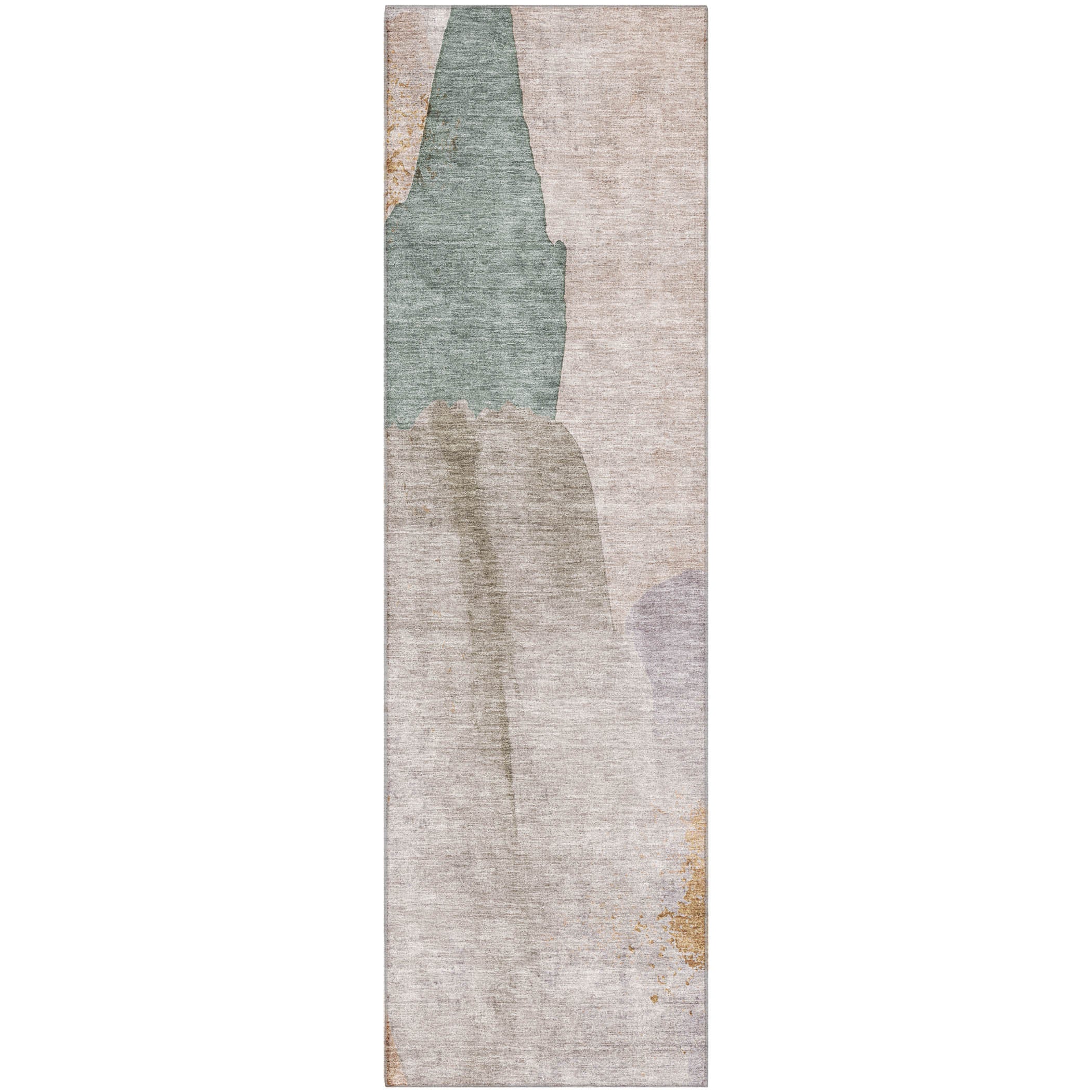 Mostar Machine Washable Transitional Copper Orange Rug 2'3" x 7'6" #shape_Runner