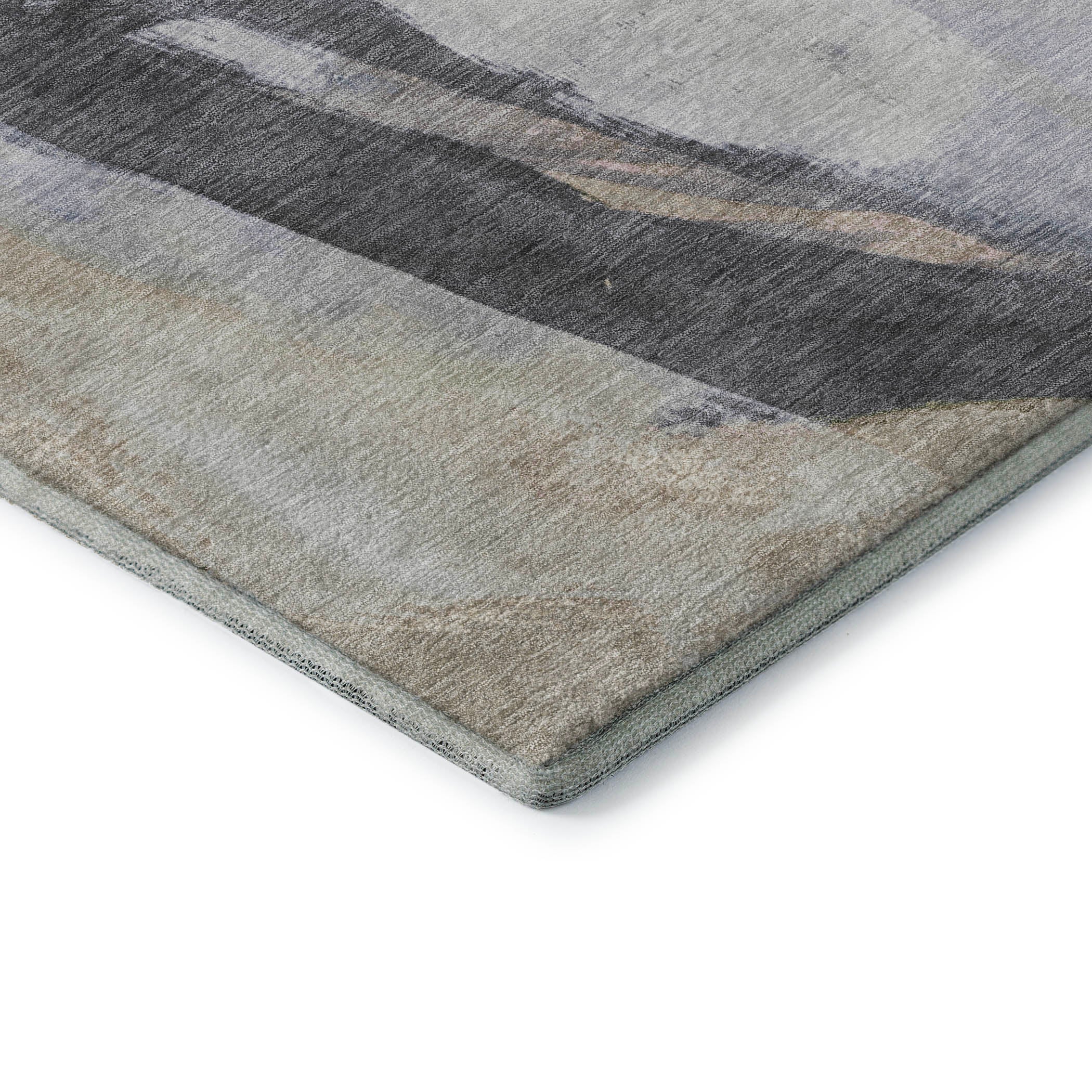 Rome Machine Washable Transitional Ivory Rug 1'8" x 2'6" #shape_Rectangle