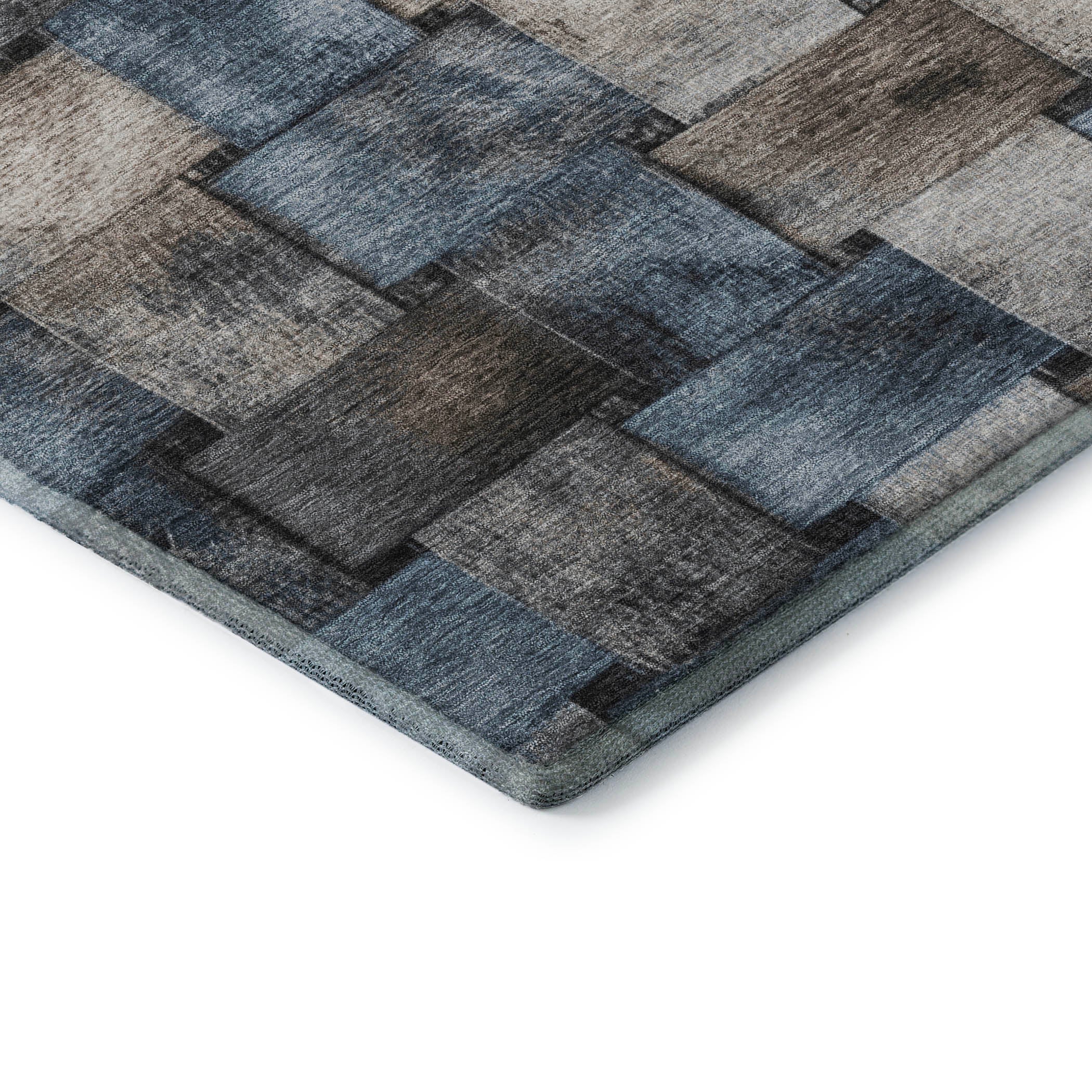 Vienna Machine Washable Transitional Taupe Brown Rug 1'8" x 2'6" #shape_Rectangle