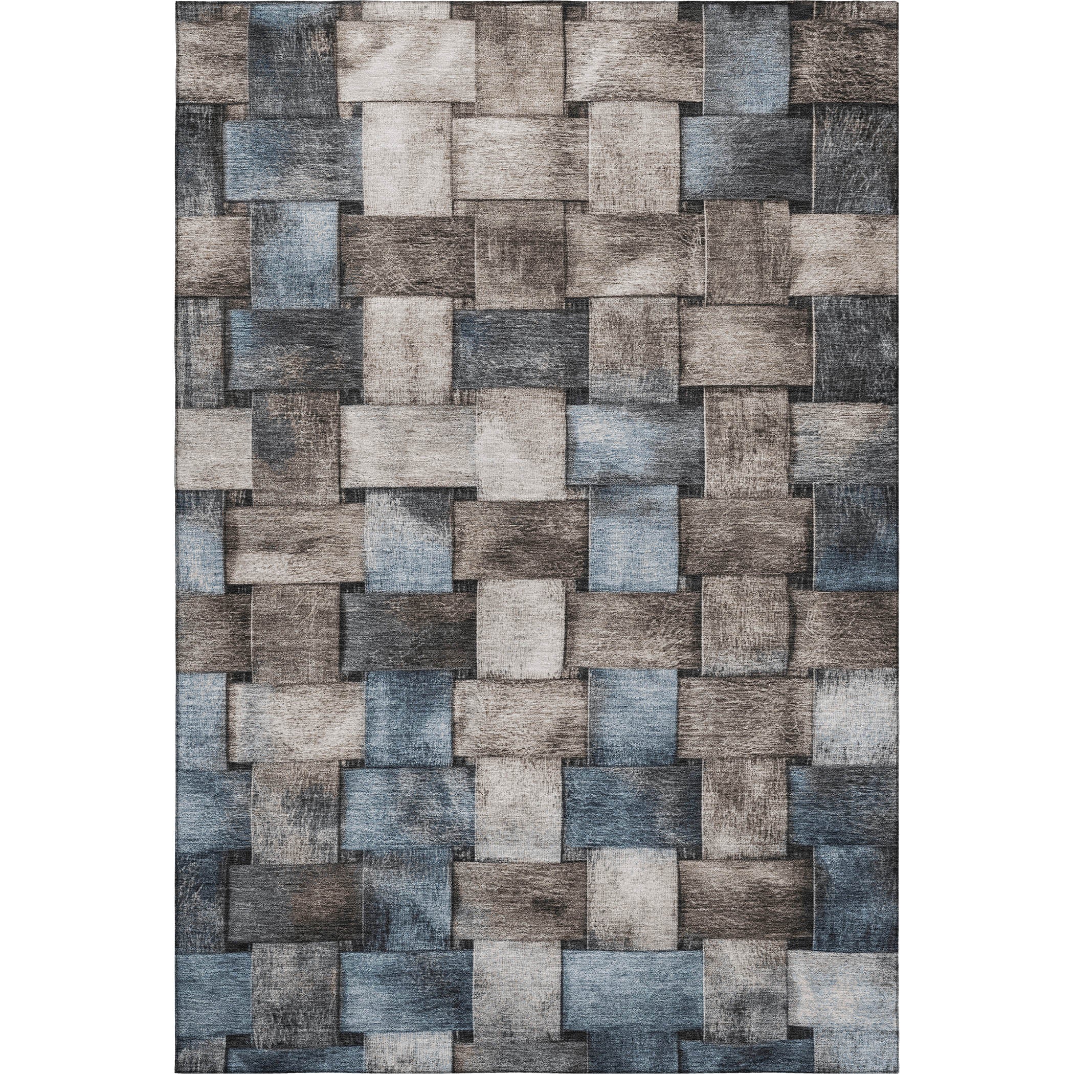 Vienna Machine Washable Transitional Taupe Brown Rug 2'6" x 3'10" #shape_Rectangle