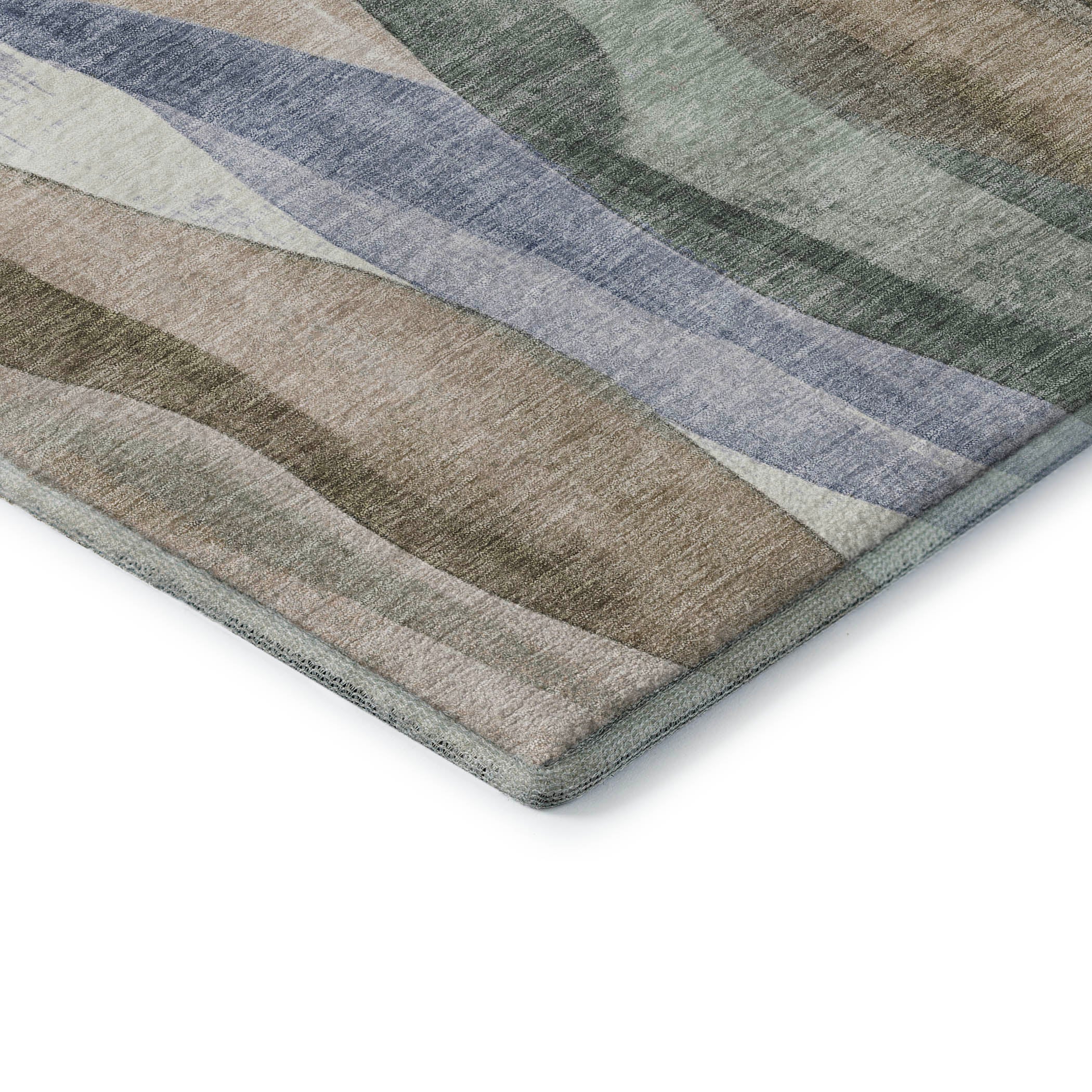 Santorini Machine Washable Transitional Beige Brown Rug 1'8" x 2'6" #shape_Rectangle