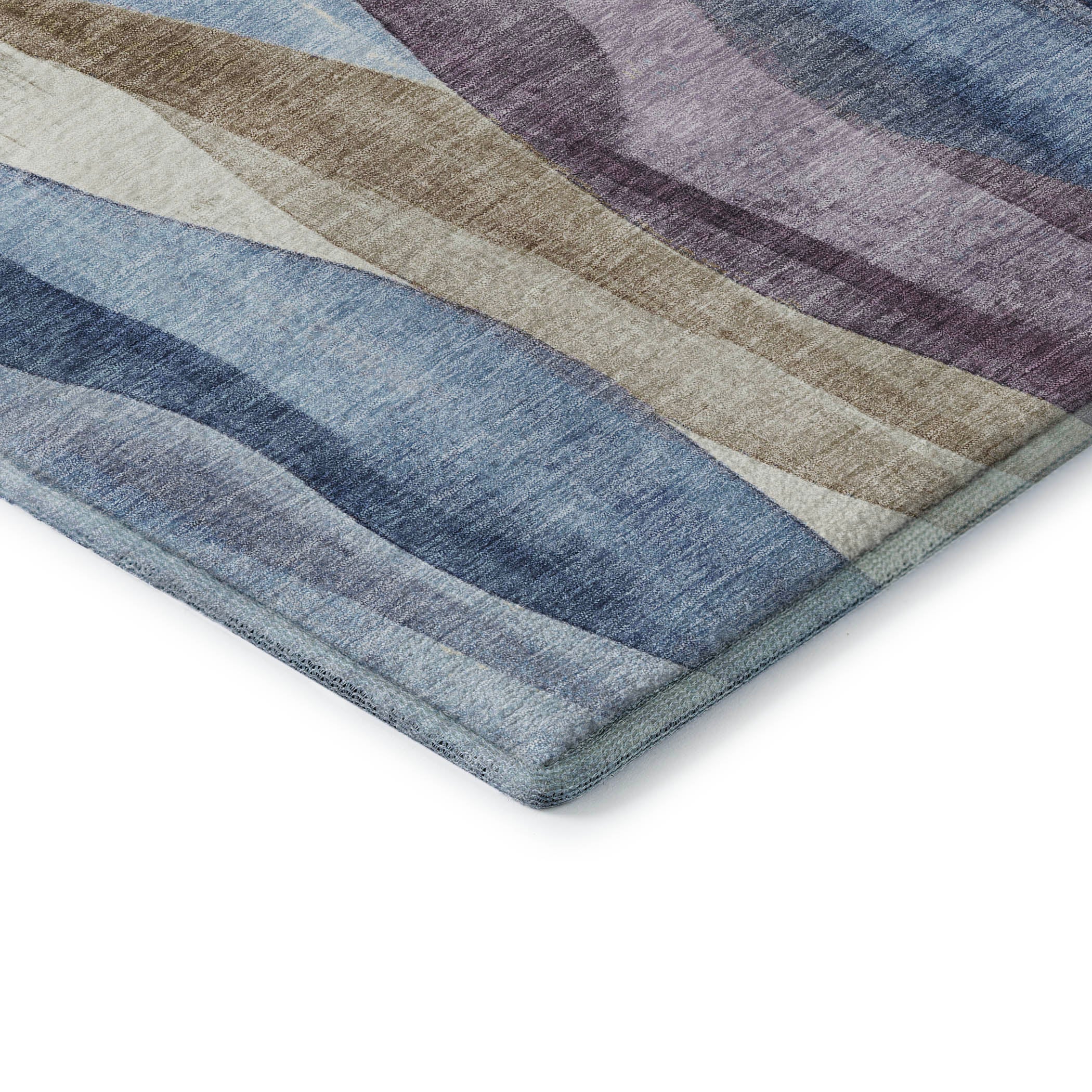 Santorini Machine Washable Transitional Denim Blue Rug 1'8" x 2'6" #shape_Rectangle
