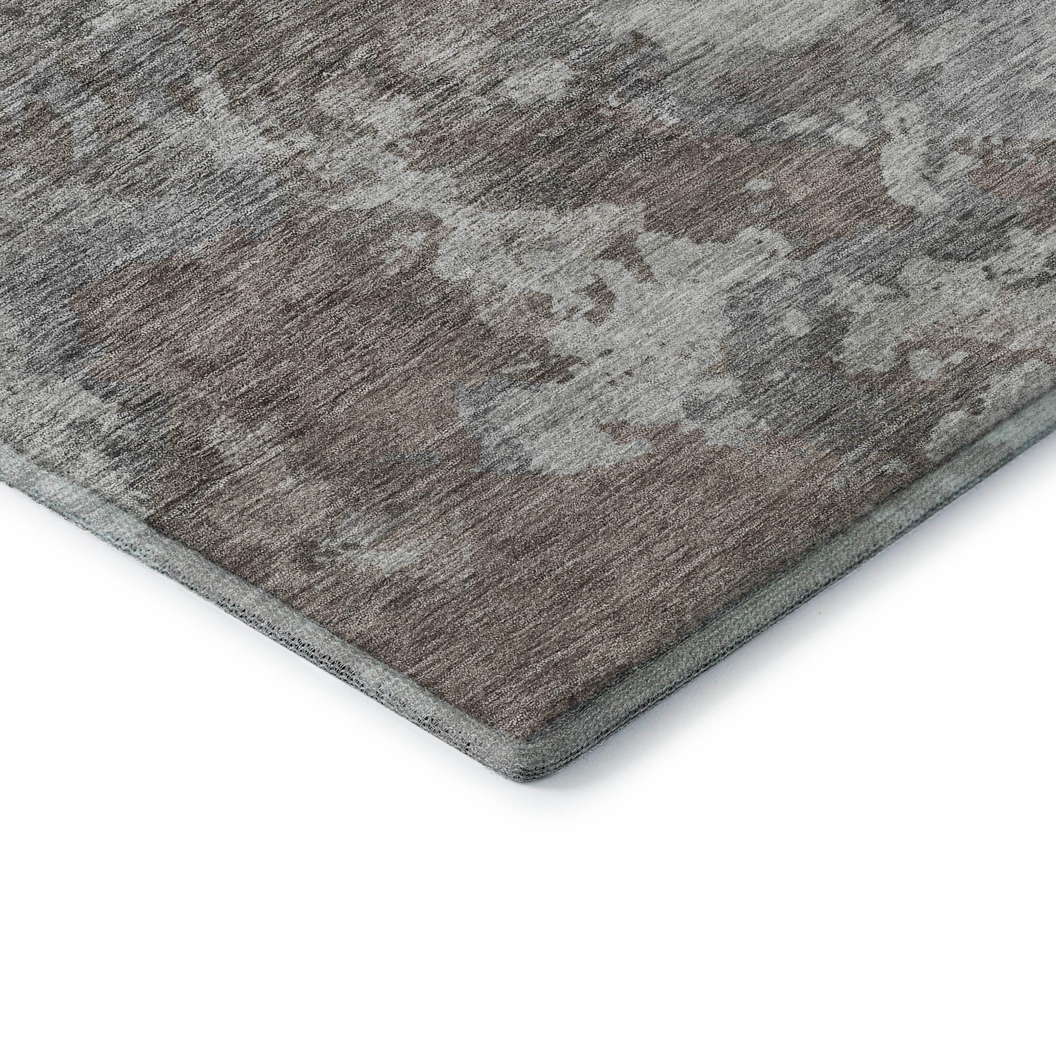 Chiang Mai Machine Washable Transitional Brown Rug 1'8" x 2'6" #shape_Rectangle