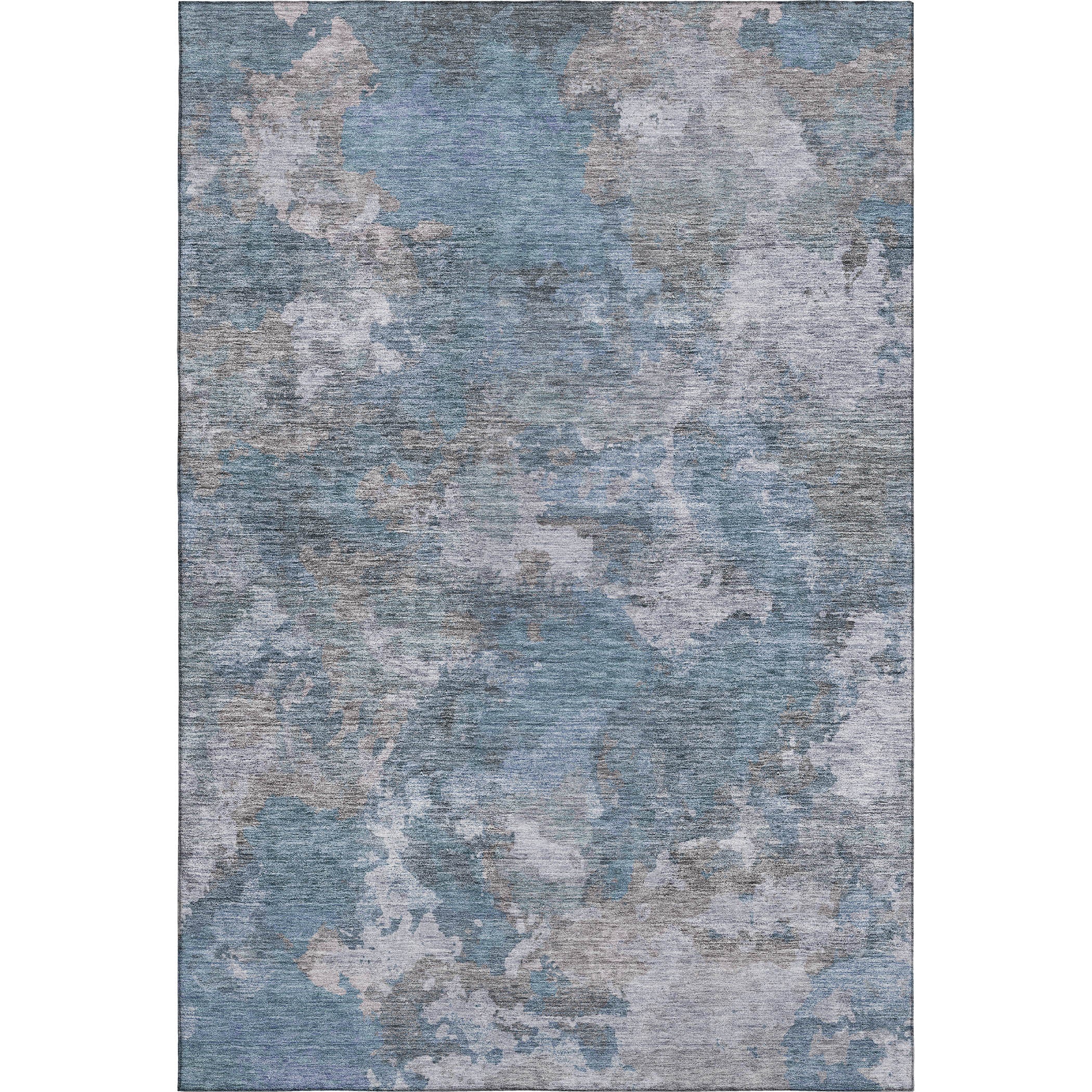 Chiang Mai Machine Washable Transitional Denim Blue Rug 2'6" x 3'10" #shape_Rectangle