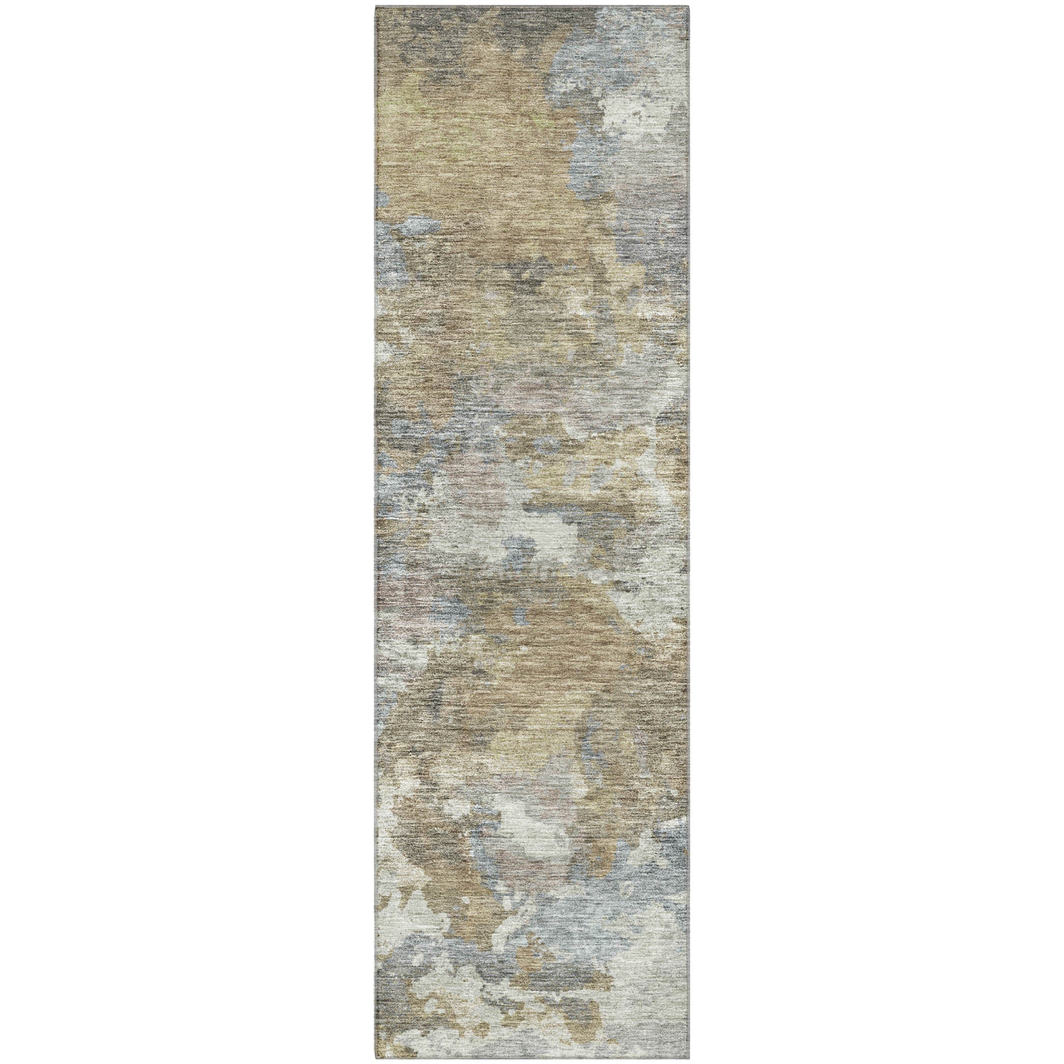 Chiang Mai Machine Washable Transitional Gold Rug 2'3" x 7'6" #shape_Runner