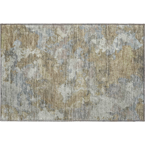 Chiang Mai Machine Washable Transitional Gold Rug 1'8" x 2'6"