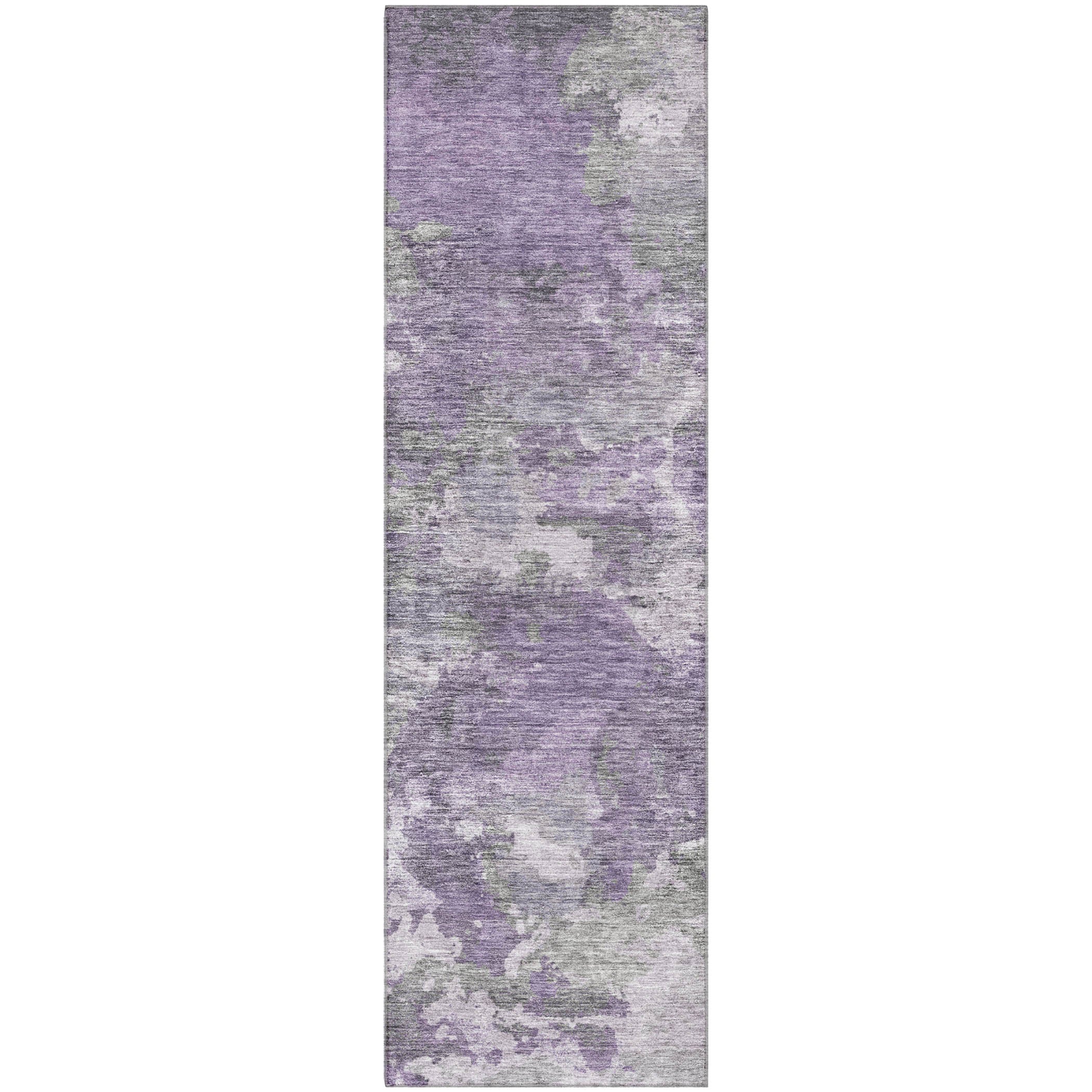 Chiang Mai Machine Washable Transitional Purple Rug 2'3" x 7'6" #shape_Runner