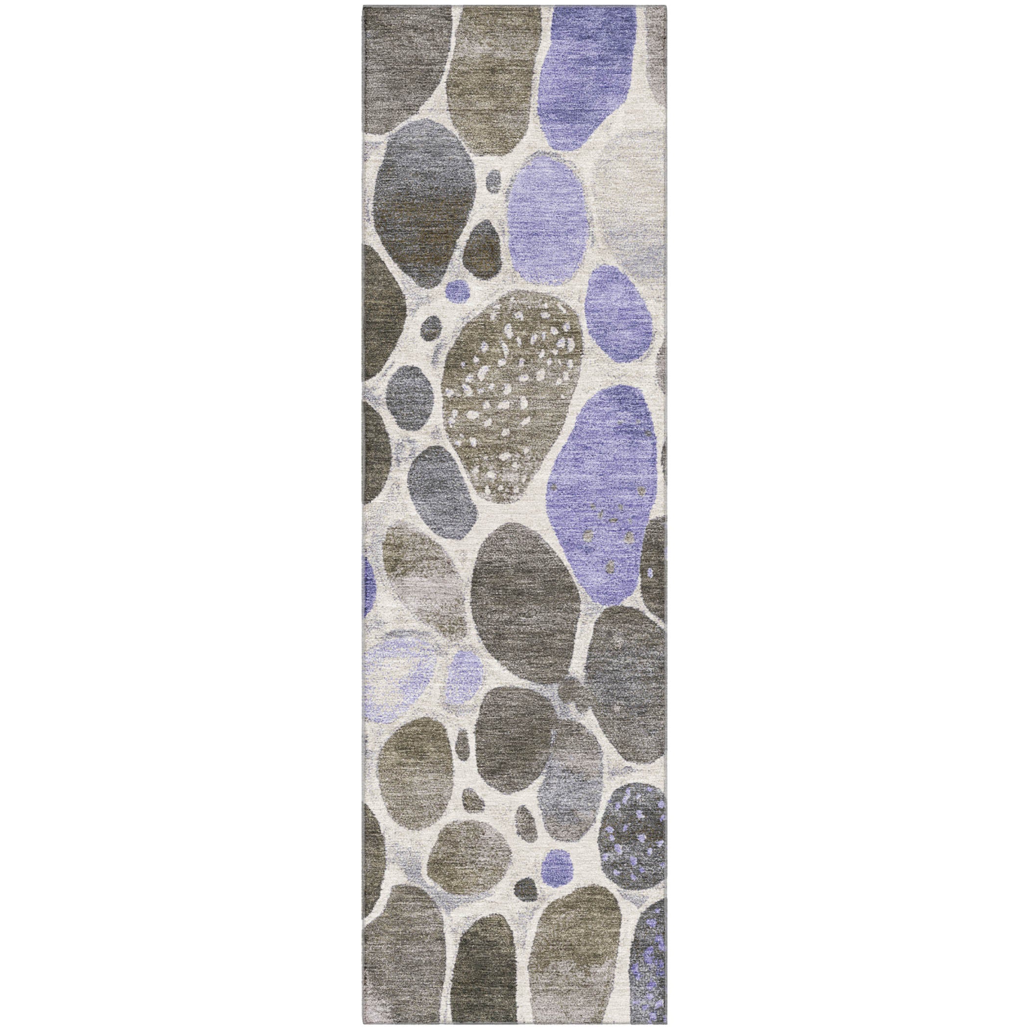 Ghent Machine Washable Transitional Chocolate Brown Rug 2'3" x 7'6" #shape_Runner