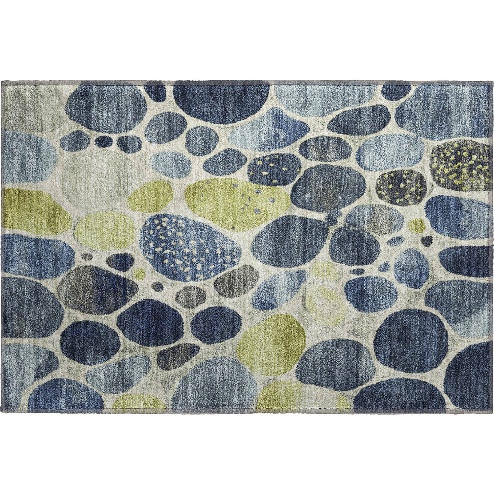 Ghent Machine Washable Transitional Denim Blue Rug 1'8" x 2'6" #shape_Rectangle