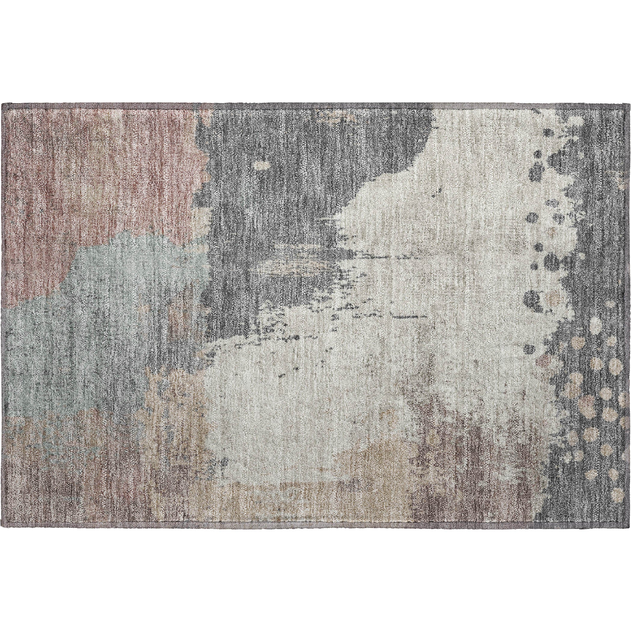 Seville Machine Washable Transitional Khaki Brown Rug 1'8" x 2'6" #shape_Rectangle