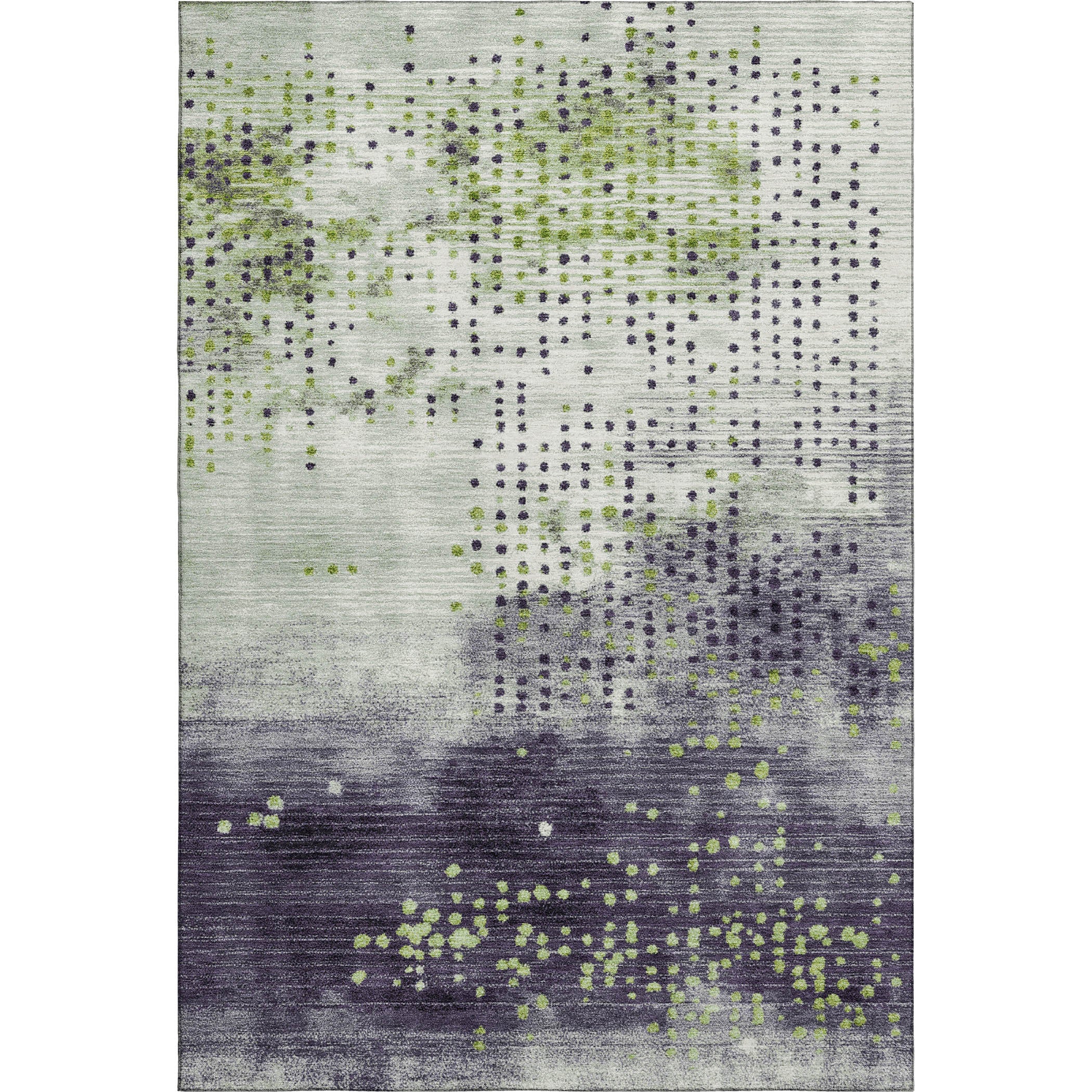 Salzburg Machine Washable Transitional Aloe Green Rug 2'6" x 3'10" #shape_Rectangle