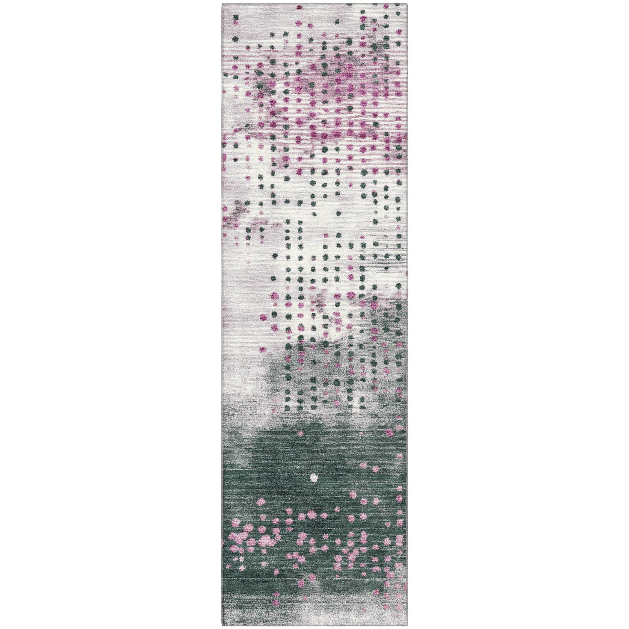 Salzburg Machine Washable Transitional Blush Pink Rug 2'3" x 7'6" #shape_Runner