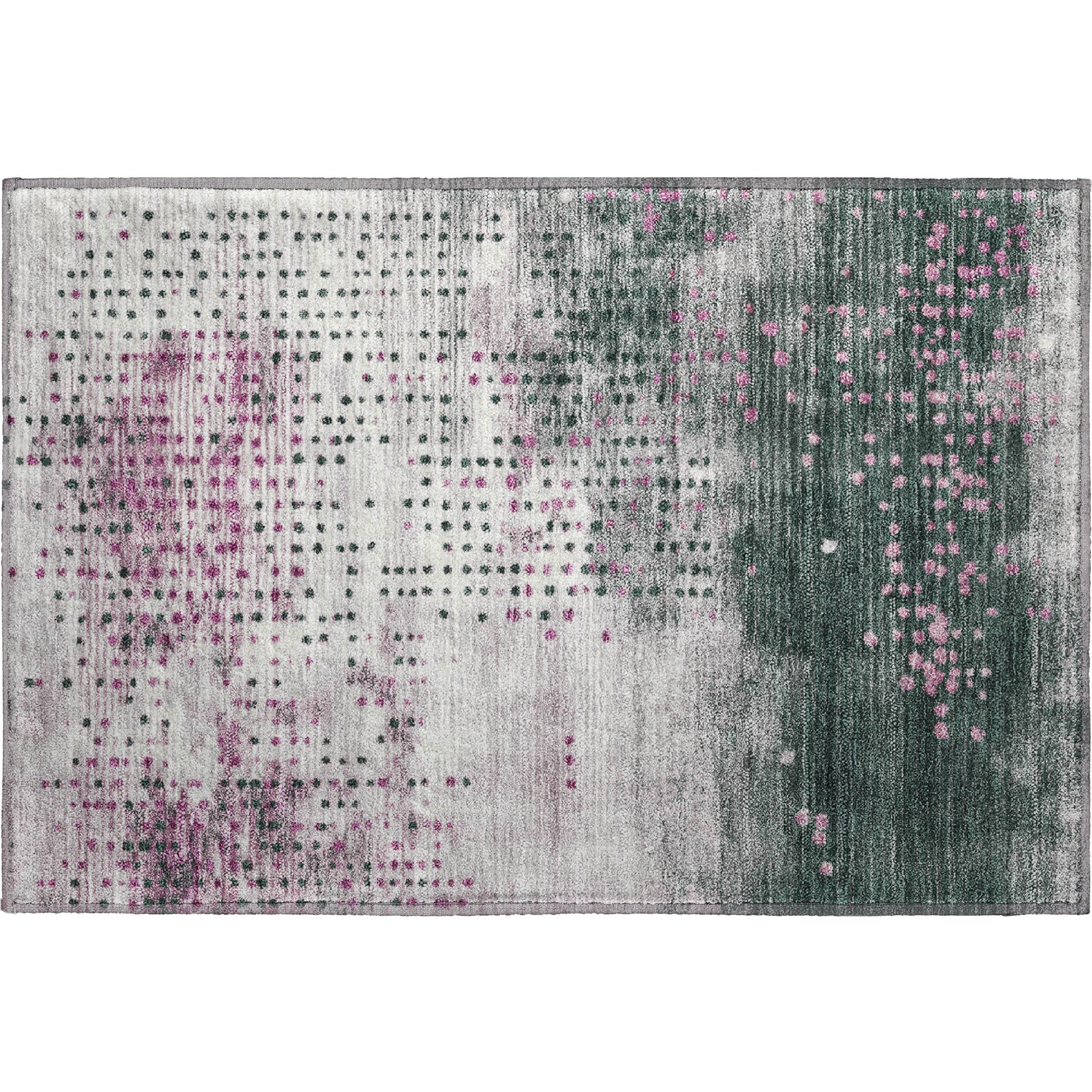 Salzburg Machine Washable Transitional Blush Pink Rug 1'8" x 2'6" #shape_Rectangle