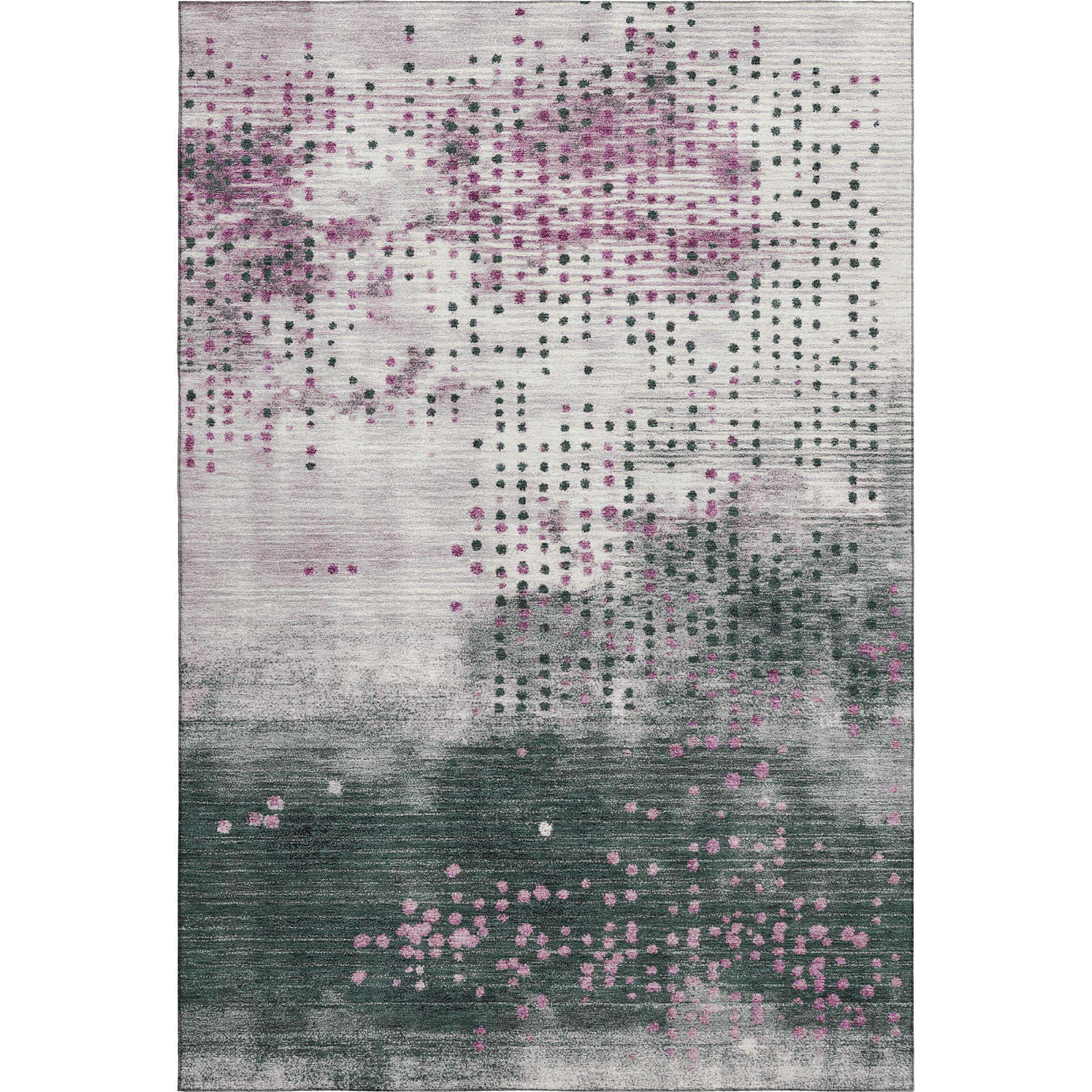 Salzburg Machine Washable Transitional Blush Pink Rug 2'6" x 3'10" #shape_Rectangle
