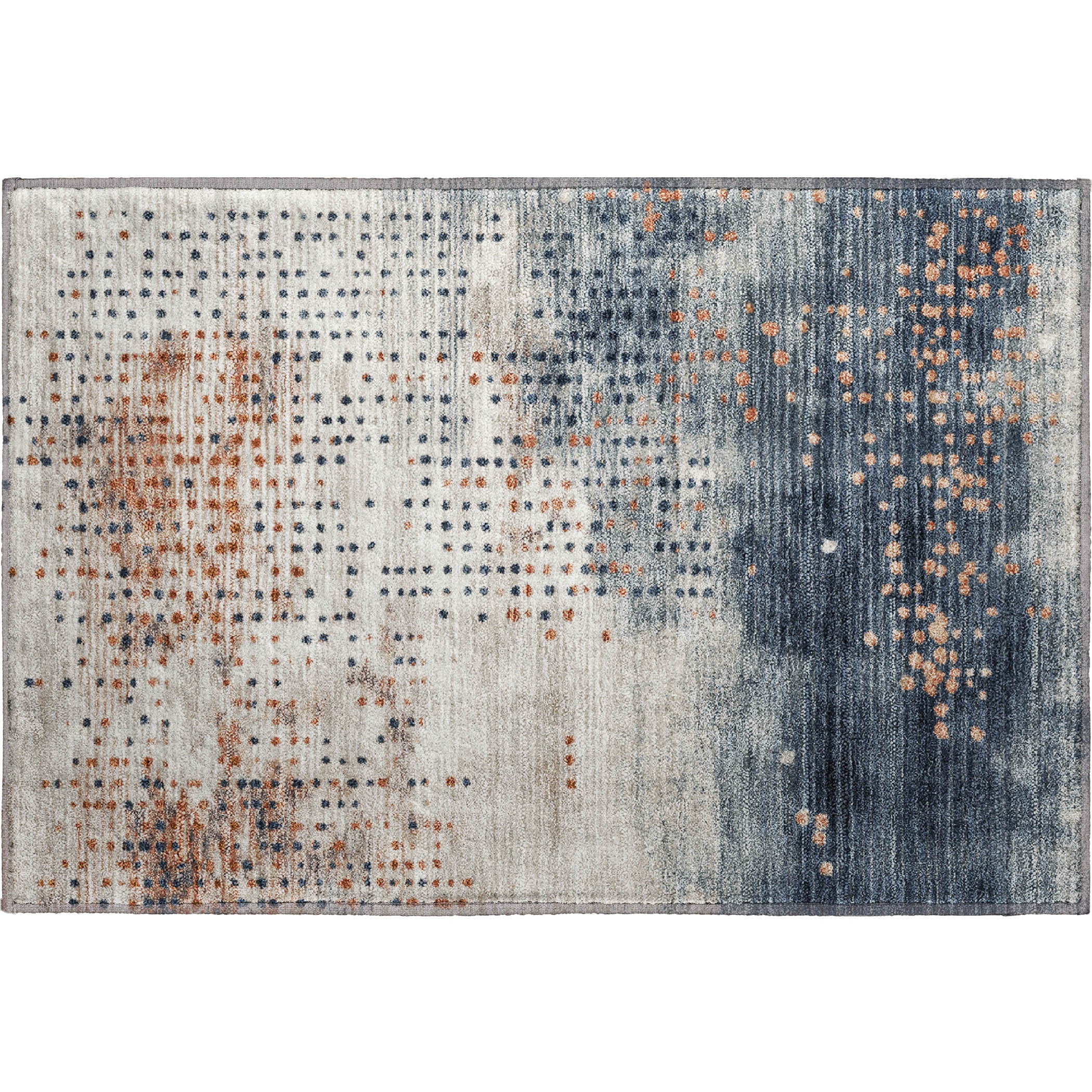 Salzburg Machine Washable Transitional Linen Ivory Rug 1'8" x 2'6" #shape_Rectangle