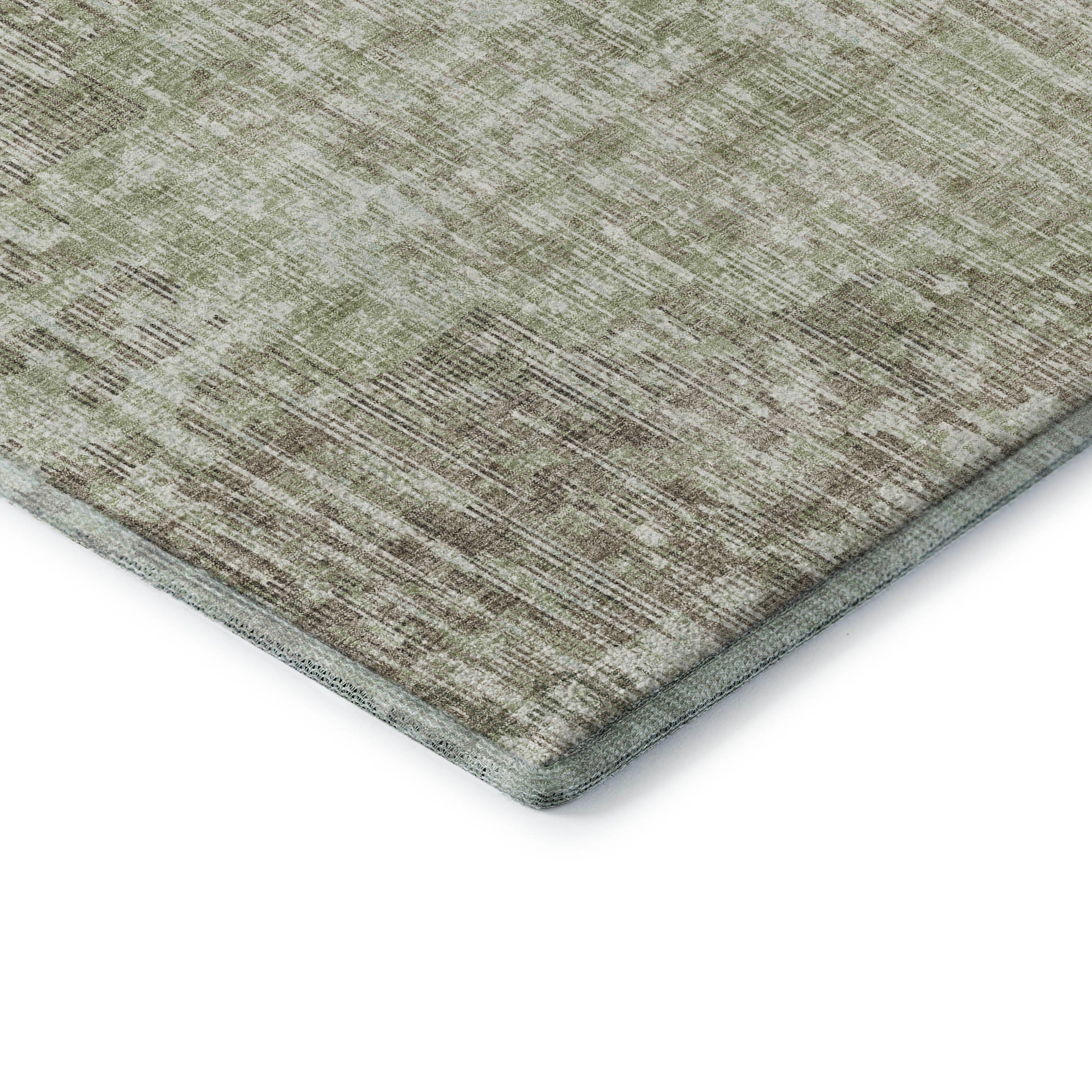 Kyoto Machine Washable Transitional Fern Green Rug 1'8" x 2'6" #shape_Rectangle