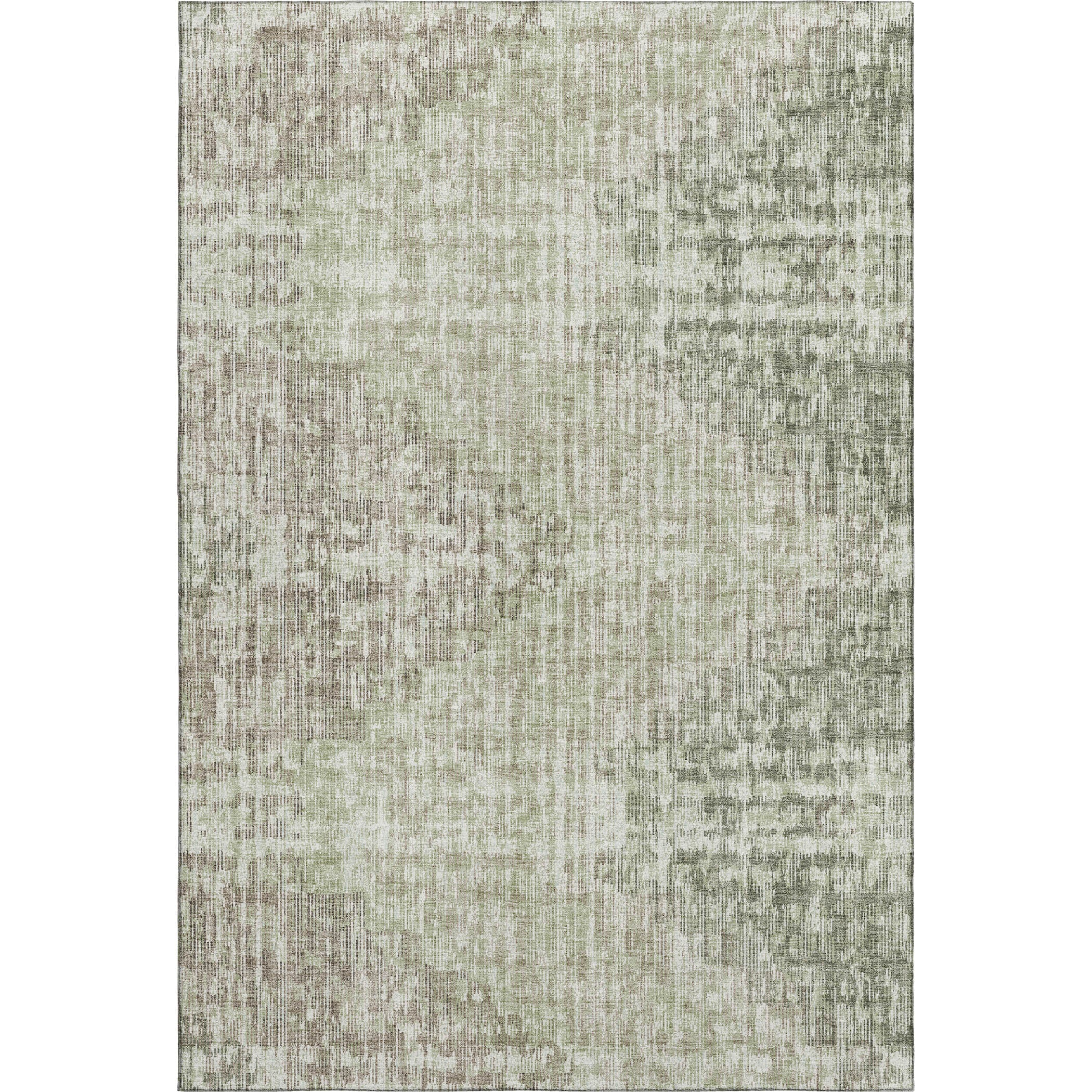 Kyoto Machine Washable Transitional Fern Green Rug 2'6" x 3'10" #shape_Rectangle