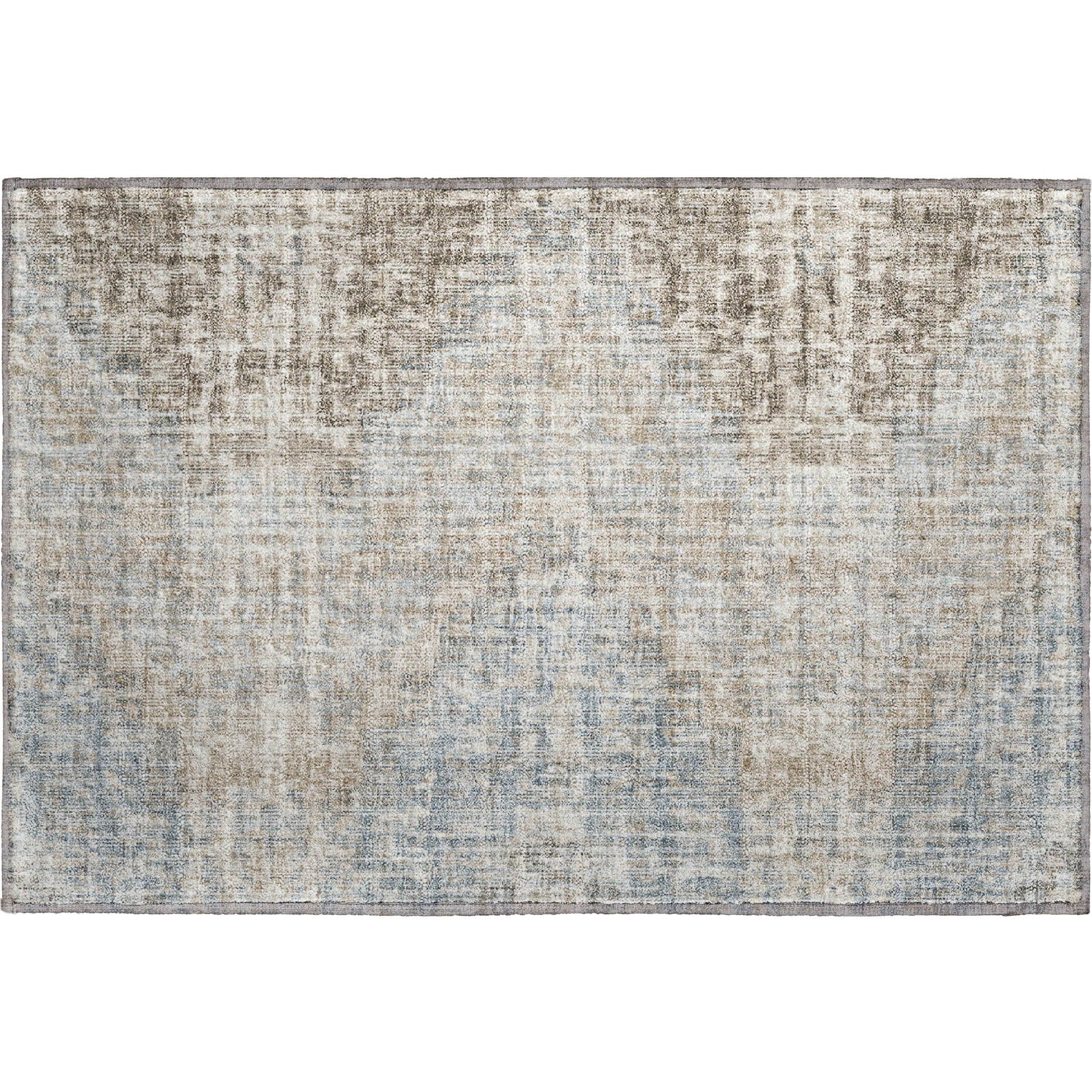 Kyoto Machine Washable Transitional Putty Ivory Rug 1'8" x 2'6" #shape_Rectangle
