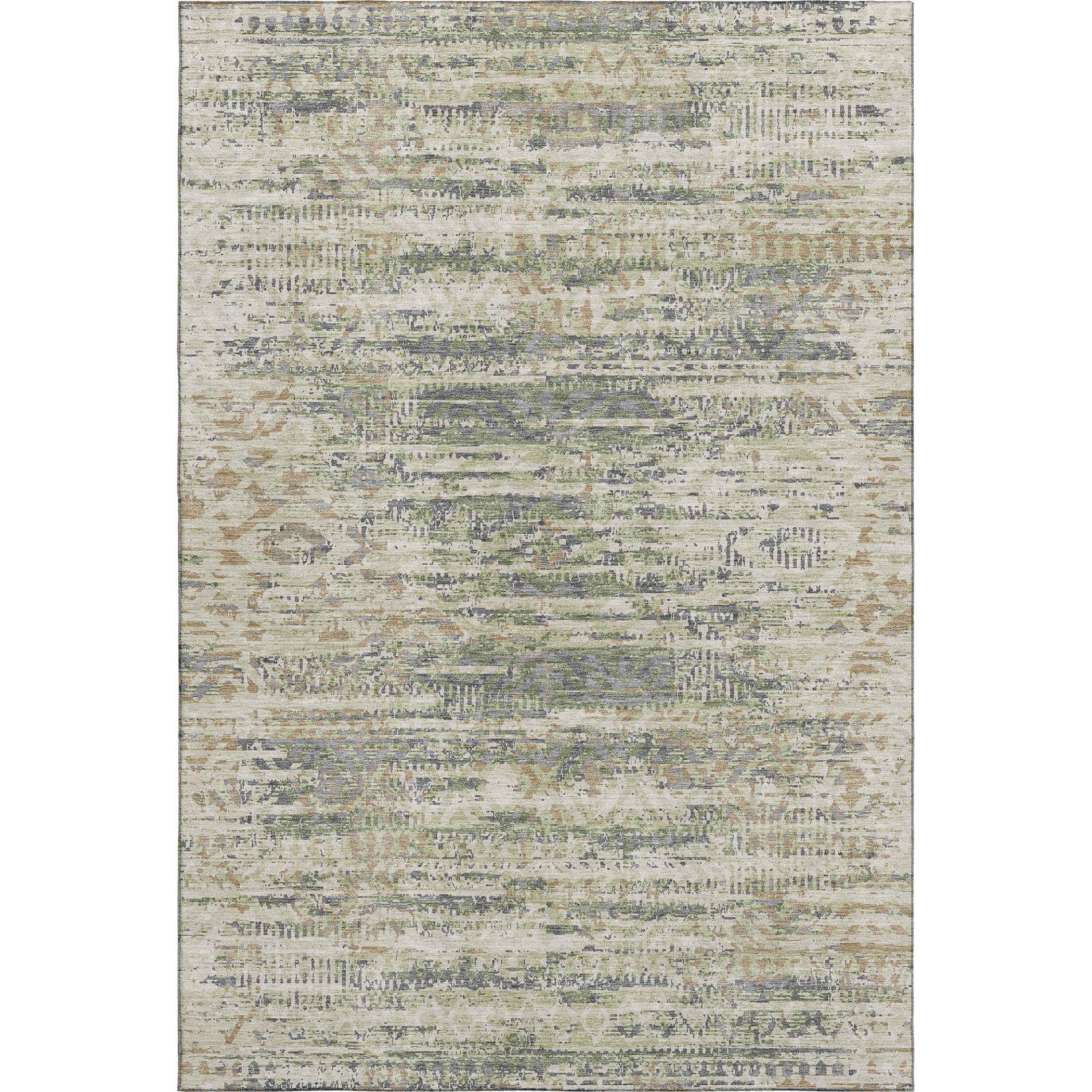 Athens Machine Washable Transitional Aloe Green Rug 2'6" x 3'10" #shape_Rectangle