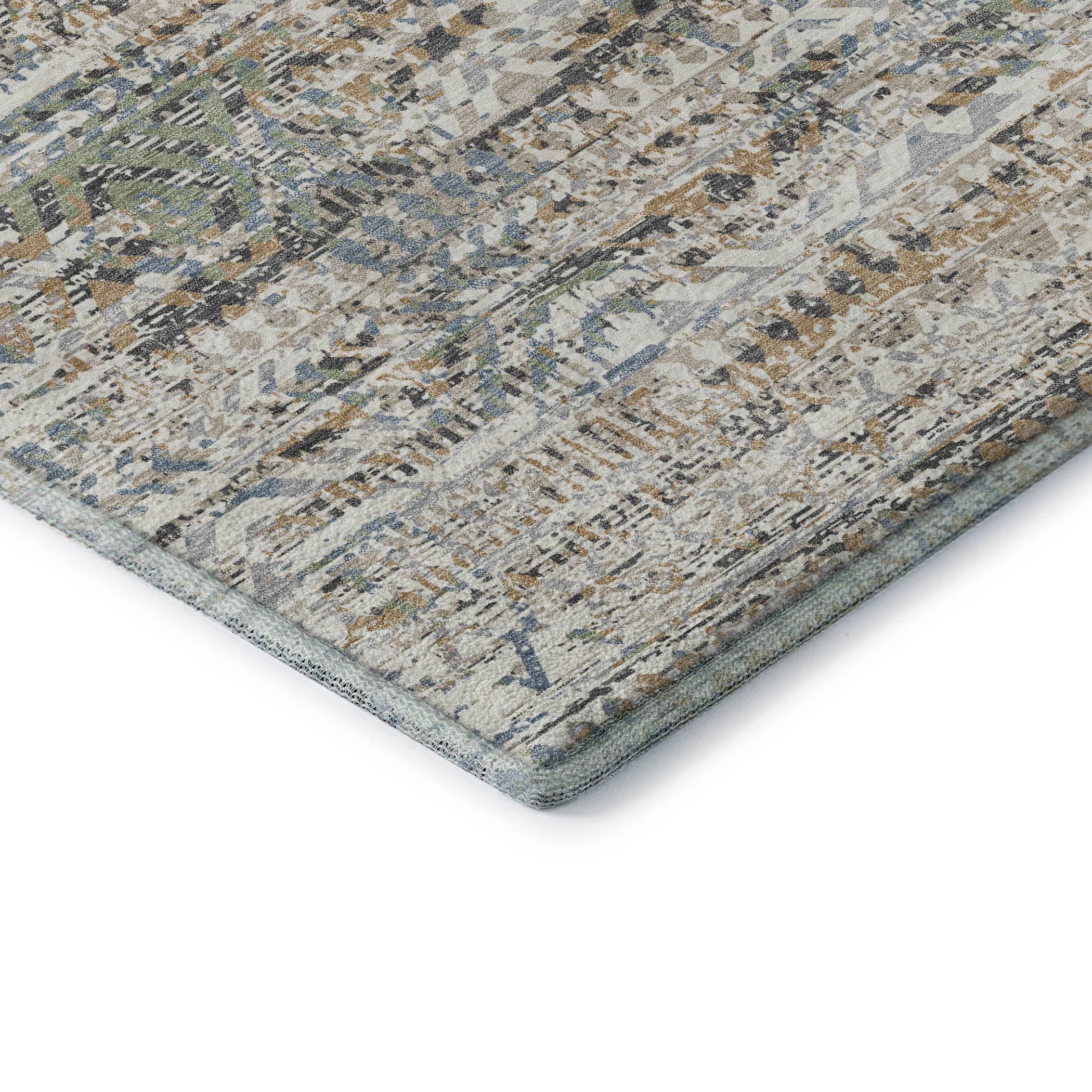 Athens Machine Washable Transitional Ivory Rug 1'8" x 2'6" #shape_Rectangle