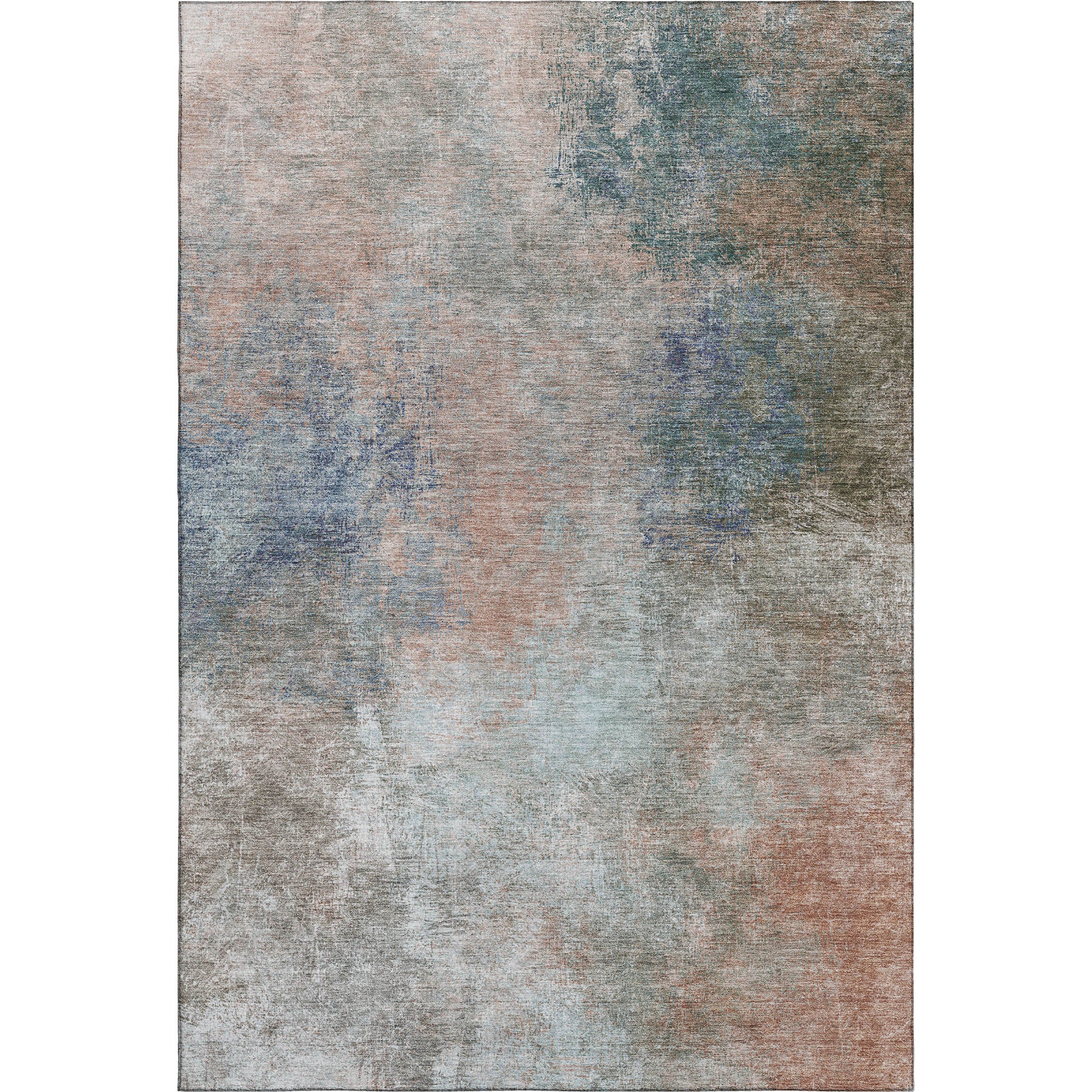 Bergen Machine Washable Transitional Copper Orange Rug 2'6" x 3'10" #shape_Rectangle
