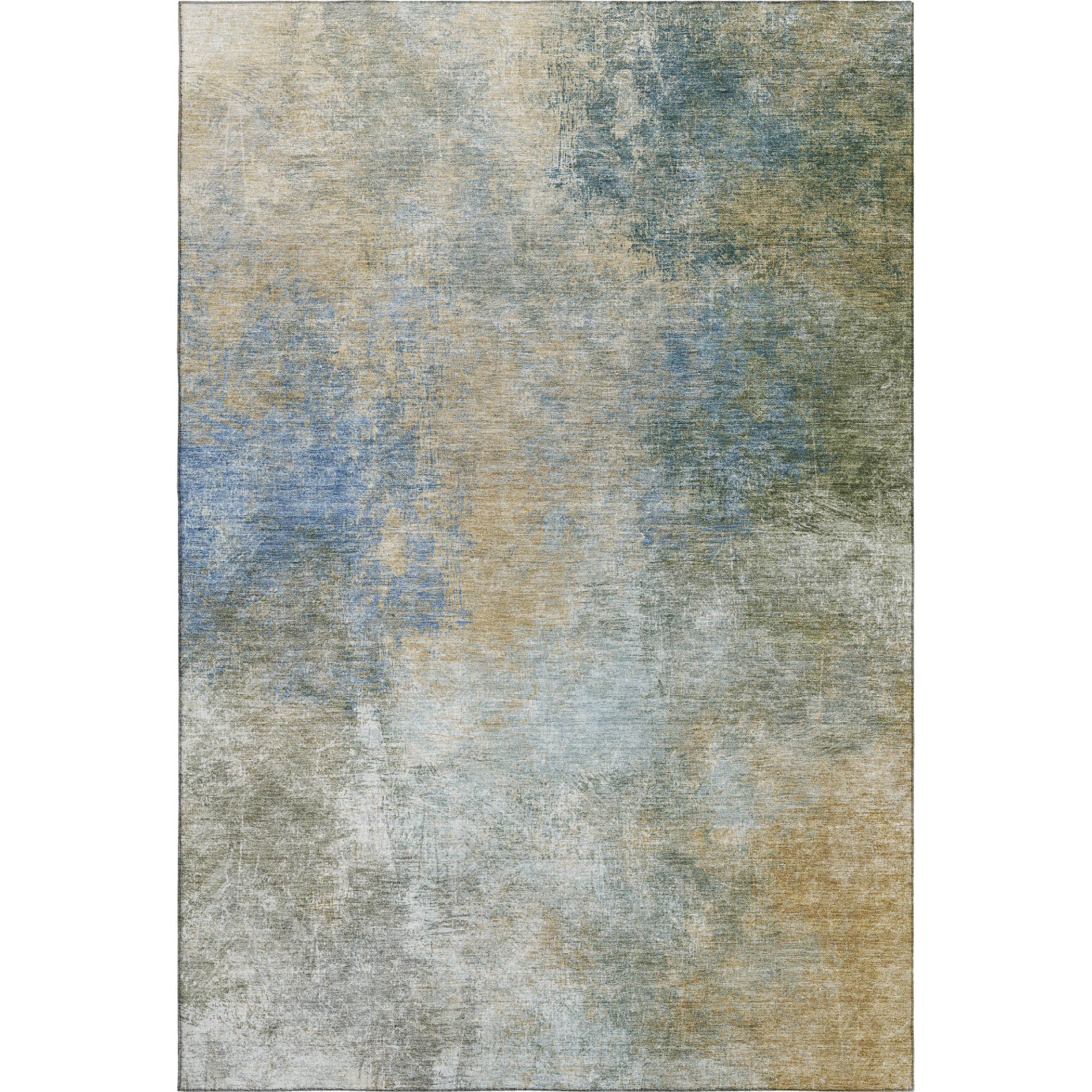 Bergen Machine Washable Transitional Khaki Brown Rug 2'6" x 3'10" #shape_Rectangle