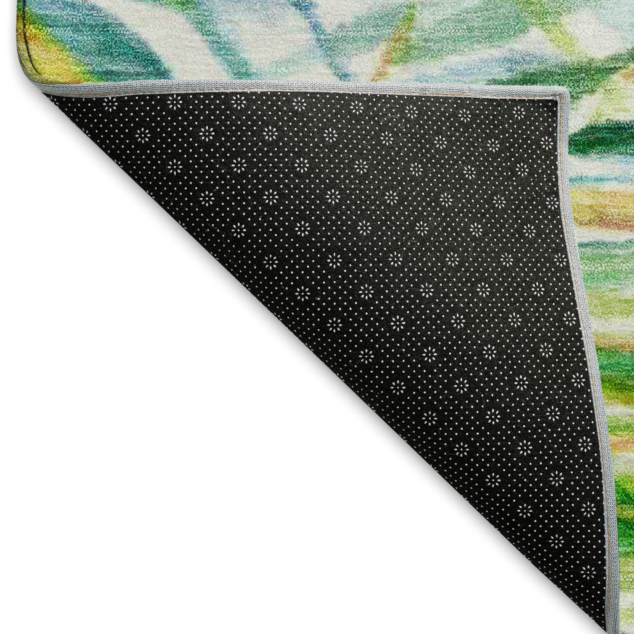 Seoul Machine Washable Tropical Multi Rug 1'8" x 2'6" #shape_Rectangle