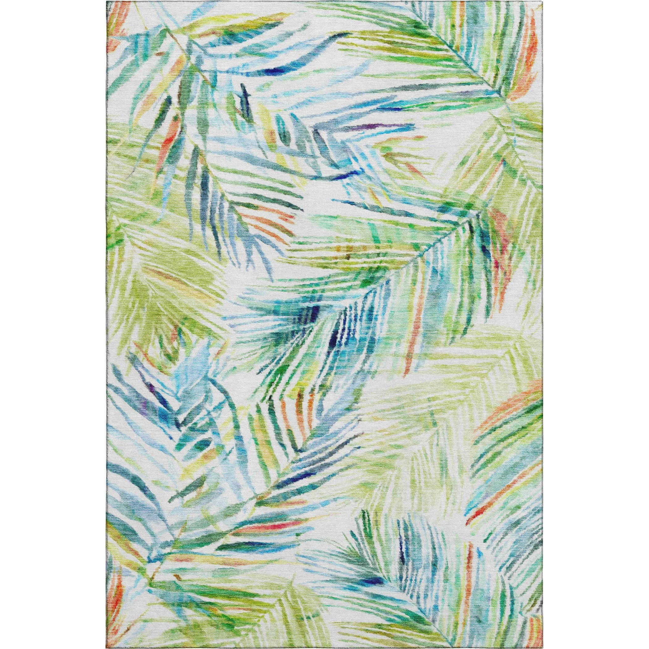 Seoul Machine Washable Tropical Multi Rug 2'6" x 3'10" #shape_Rectangle
