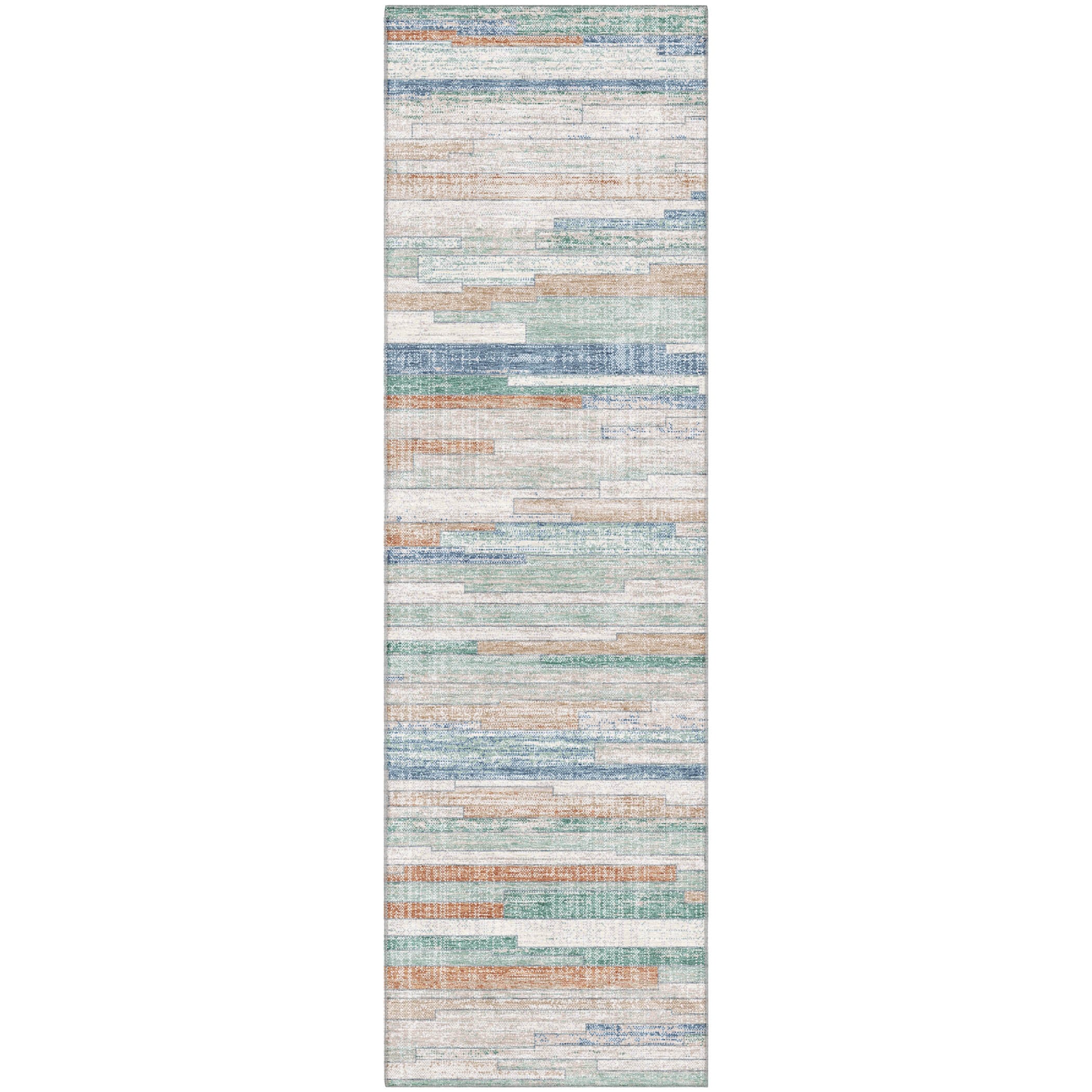 Seville Machine Washable Transitional Linen Ivory Rug 2'3" x 7'6" #shape_Runner