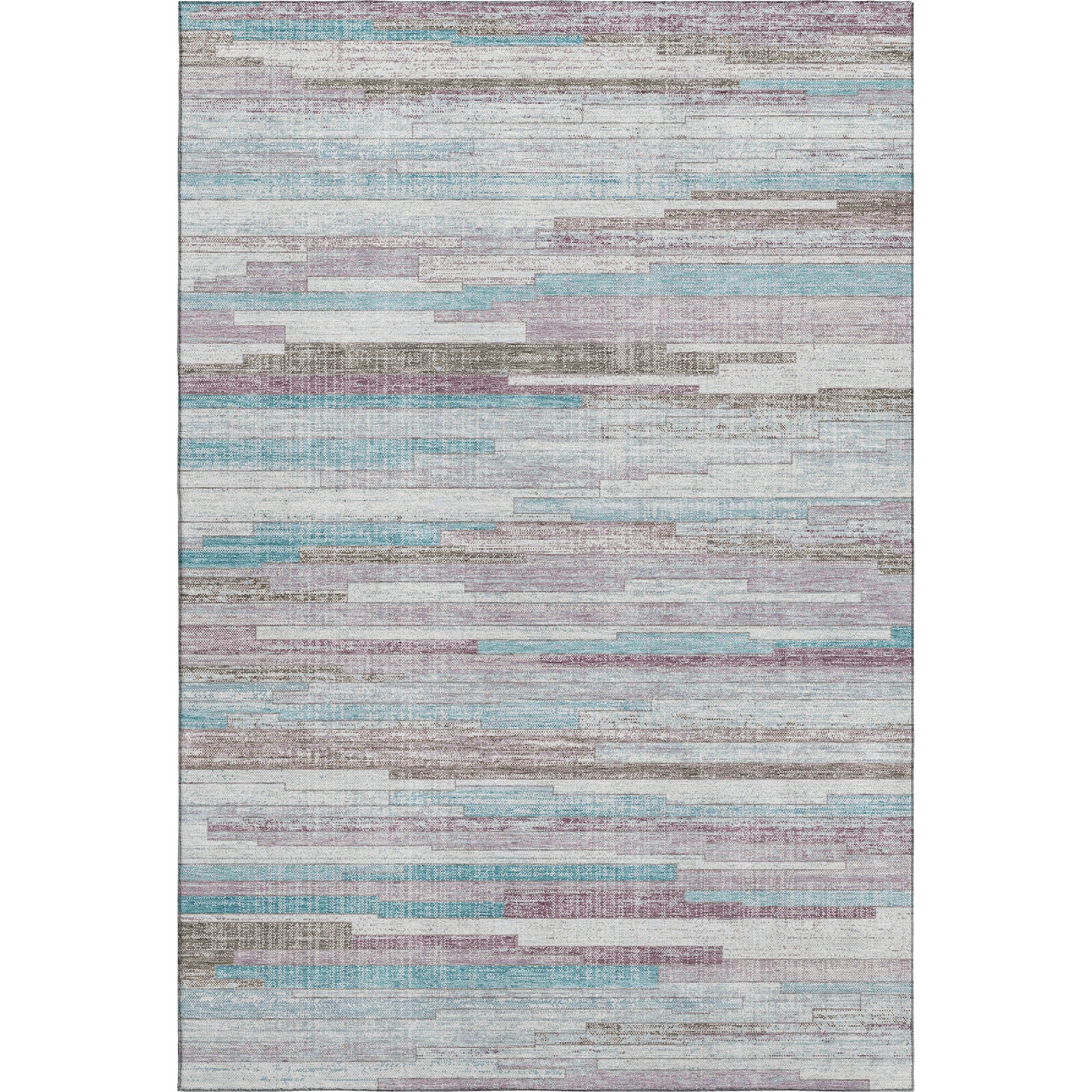 Seville Machine Washable Transitional Teal Rug 2'6" x 3'10" #shape_Rectangle