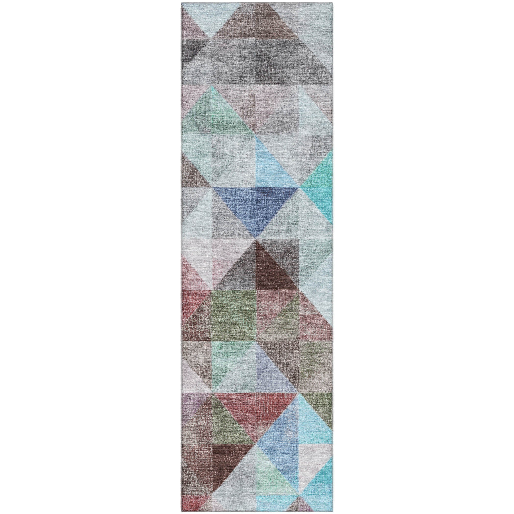 Lisbon Machine Washable Transitional Silver Gray Rug 2'3" x 7'6" #shape_Runner