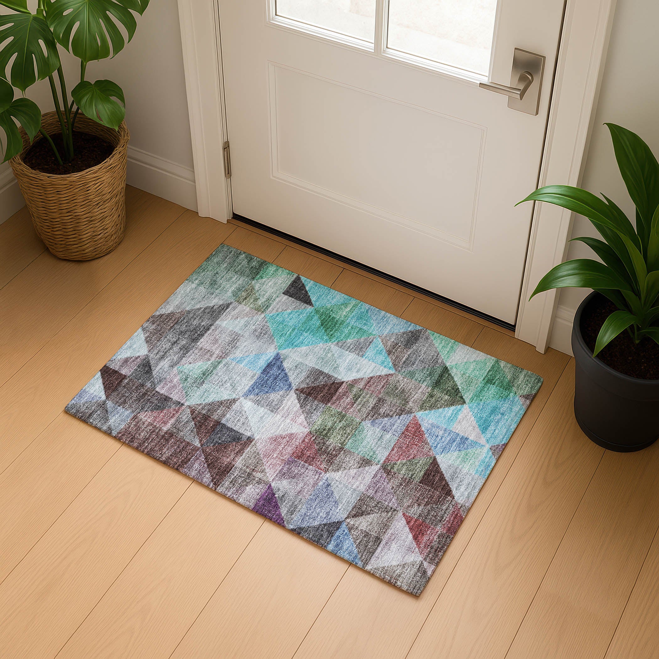 Lisbon Machine Washable Transitional Silver Gray Rug 1'8" x 2'6" #shape_Rectangle