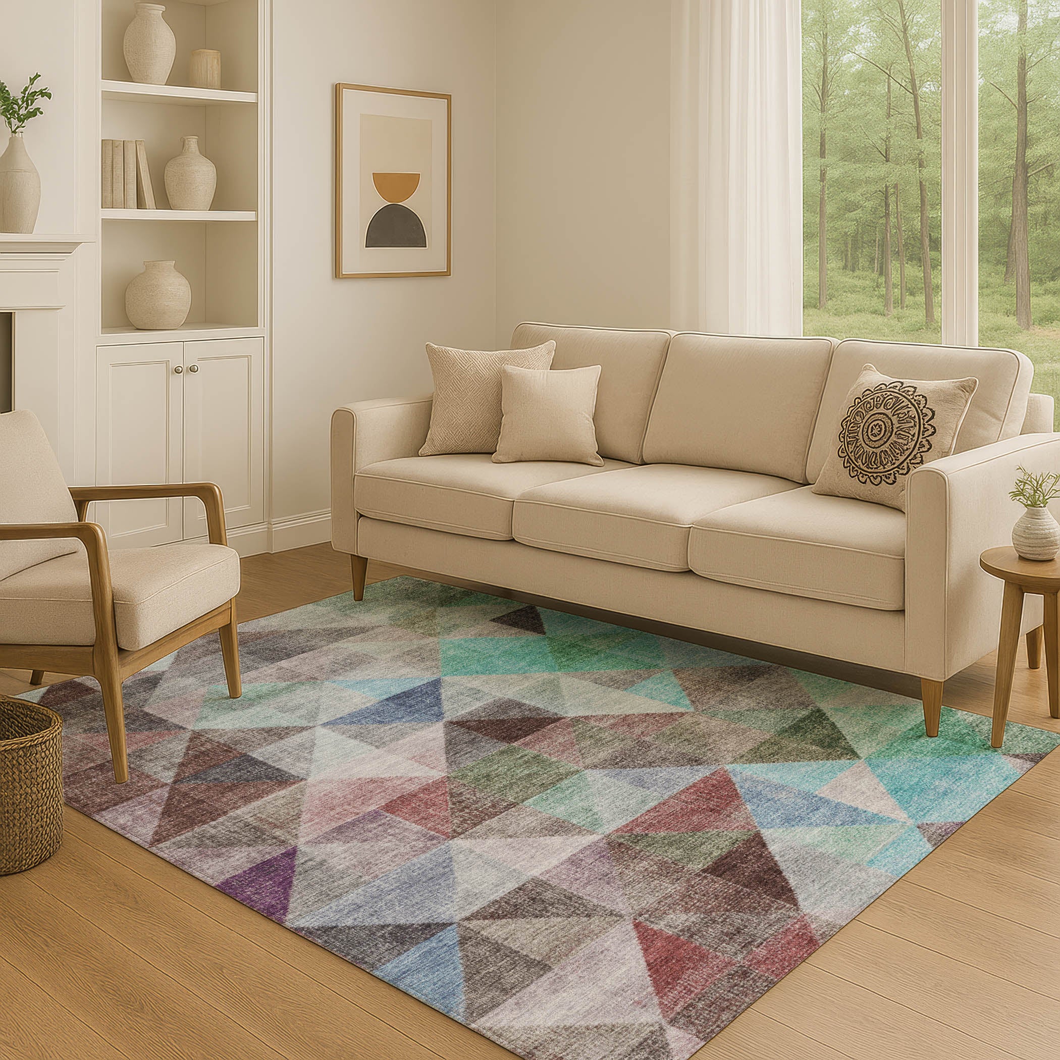 Lisbon Machine Washable Transitional Silver Gray Rug 2'6" x 3'10" #shape_Rectangle