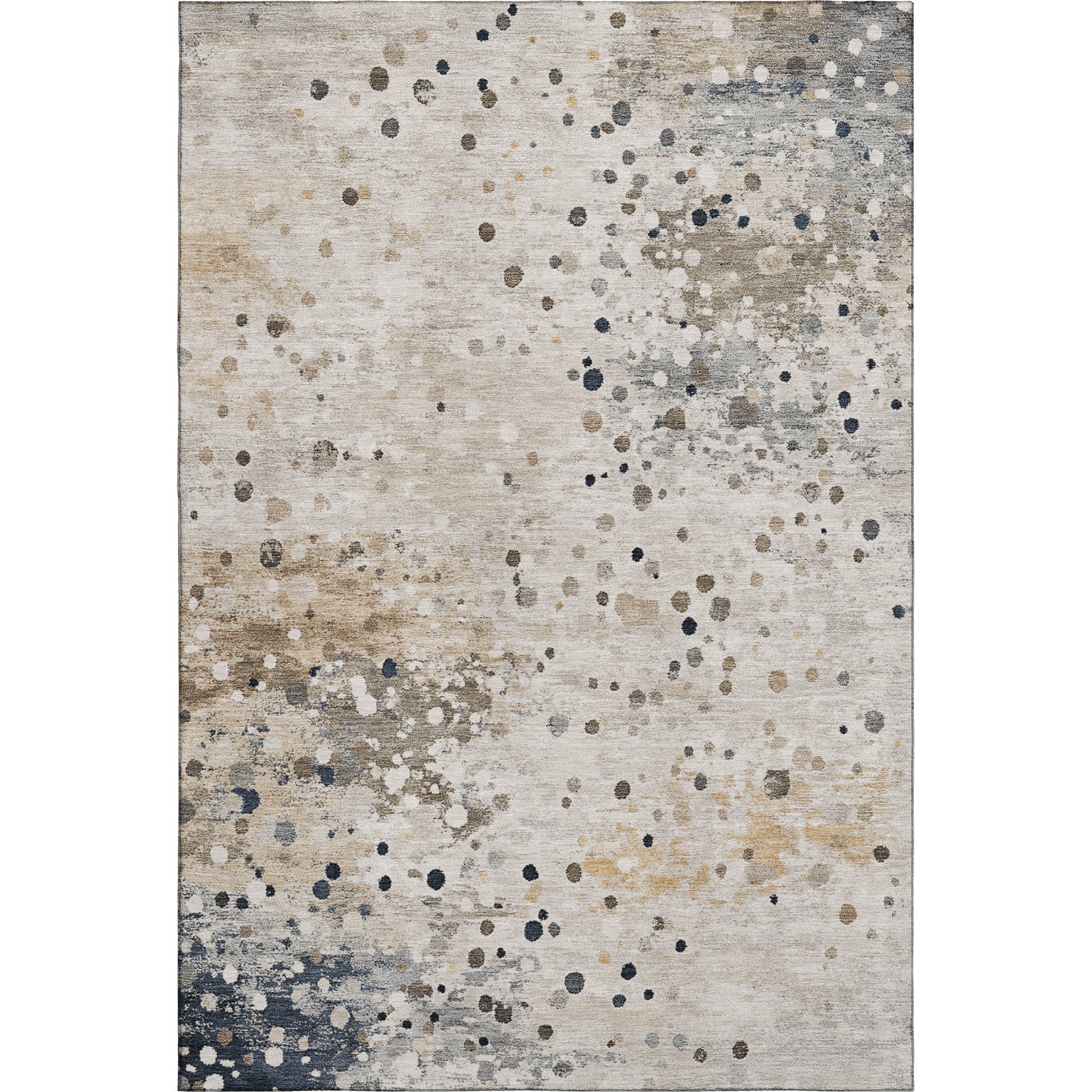 Prague Machine Washable Transitional Ivory Rug 2'6" x 3'10" #shape_Rectangle