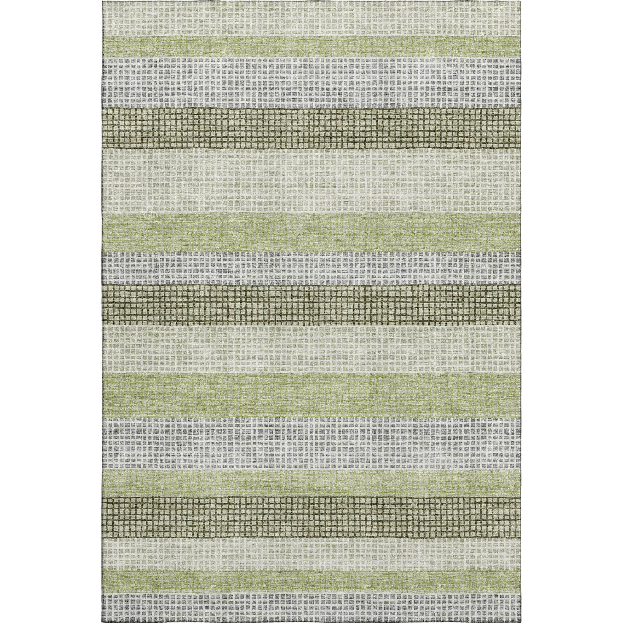 Queenstown Machine Washable Transitional Aloe Green Rug 2'6" x 3'10" #shape_Rectangle