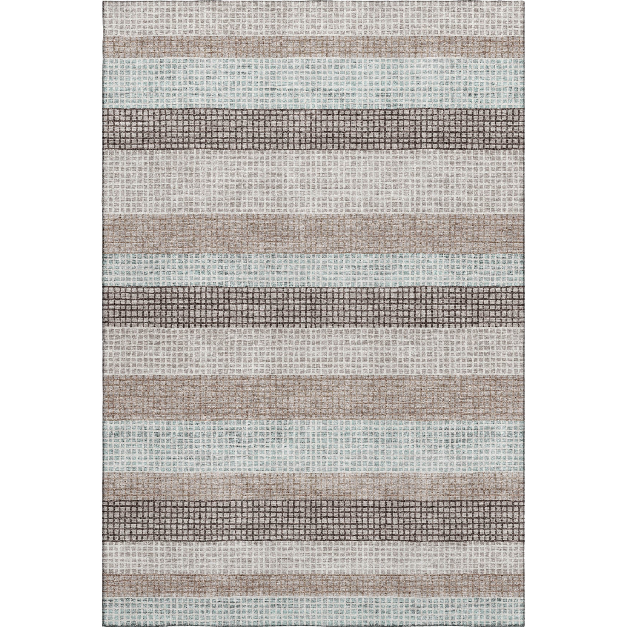 Queenstown Machine Washable Transitional Taupe Brown Rug 2'6" x 3'10" #shape_Rectangle