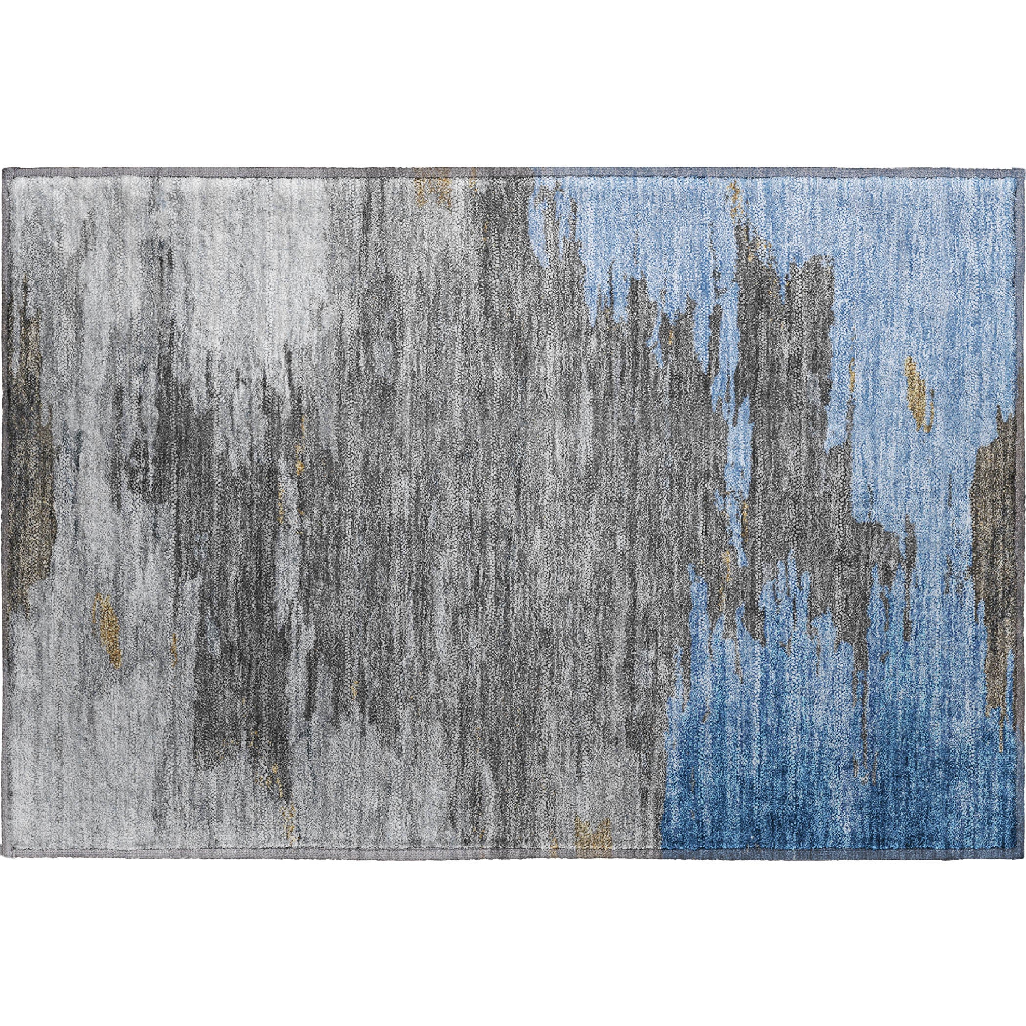 Jaipur Machine Washable Transitional Denim Blue Rug 1'8" x 2'6" #shape_Rectangle