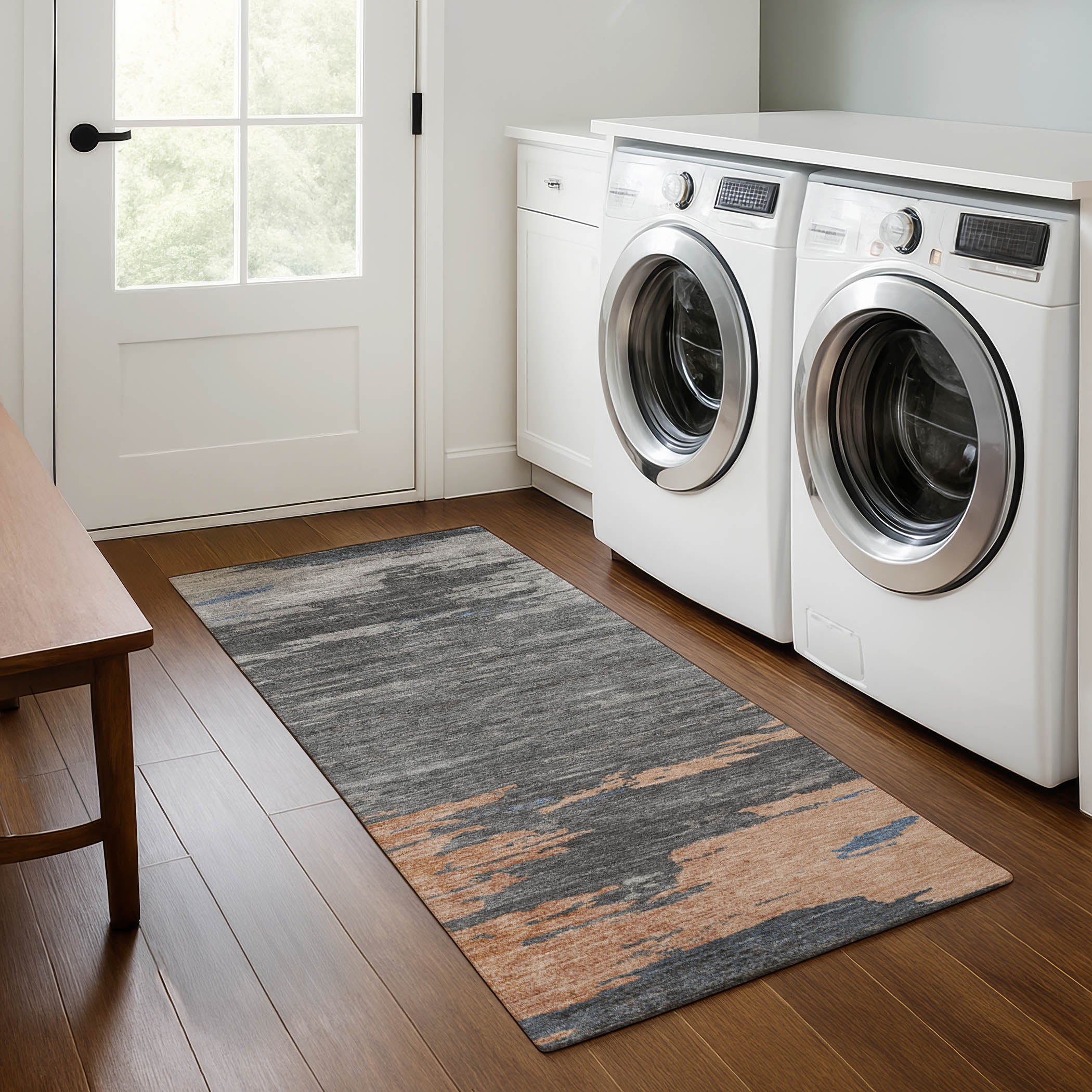 Jaipur Machine Washable Transitional Paprika Orange Rug 2'3" x 7'6" #shape_Runner