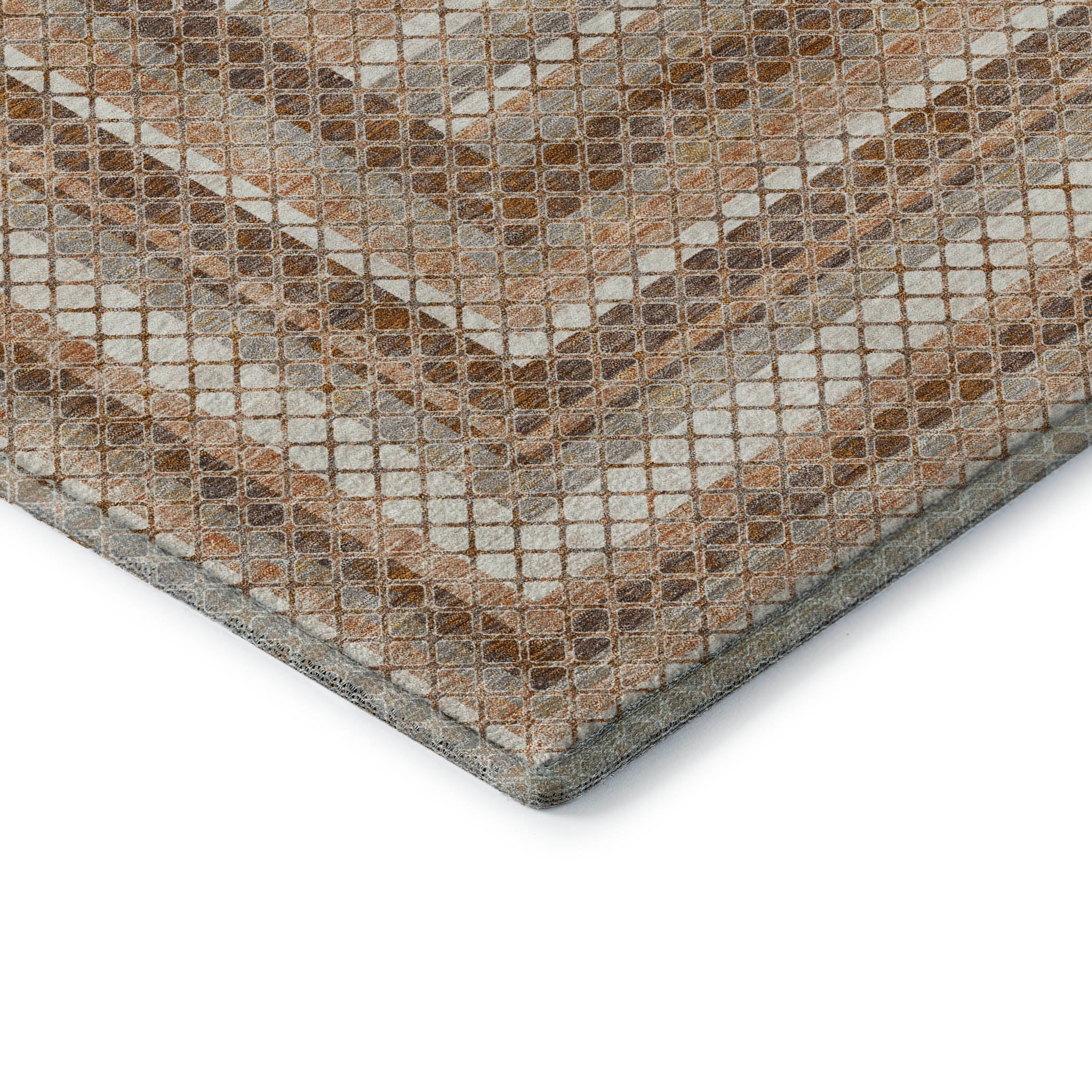 Mostar Machine Washable Transitional Chocolate Brown Rug 1'8" x 2'6" #shape_Rectangle