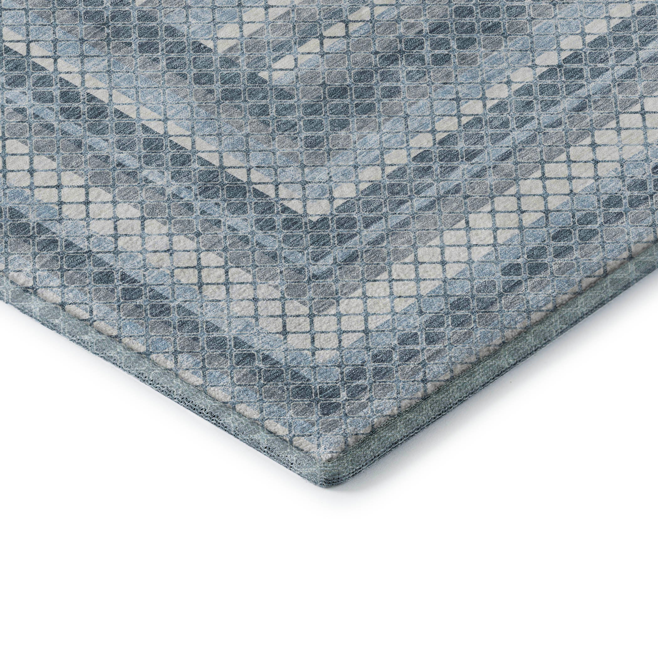 Mostar Machine Washable Transitional Denim Blue Rug 1'8" x 2'6" #shape_Rectangle