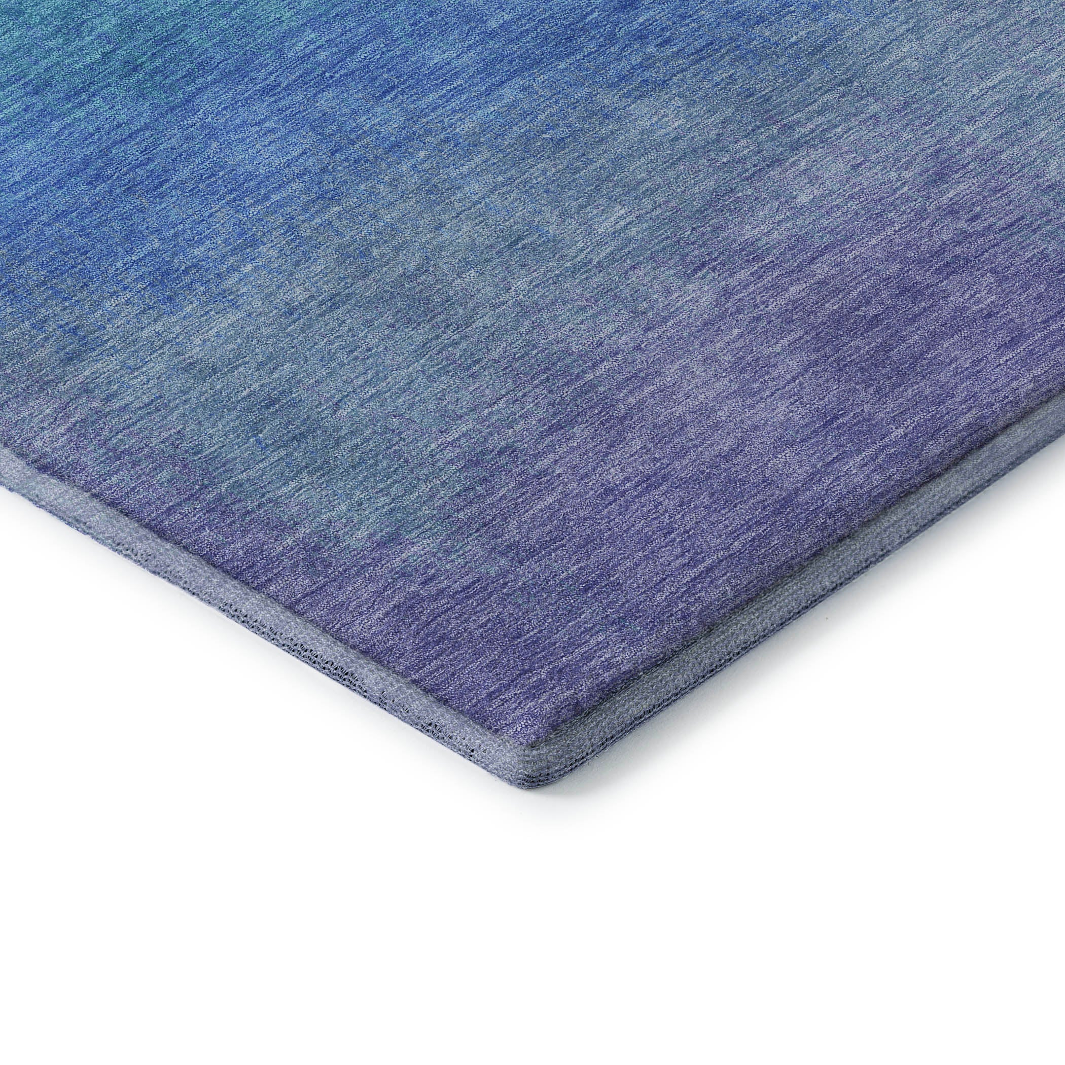 Mdina Machine Washable Transitional Aqua Teal Rug 1'8" x 2'6" #shape_Rectangle