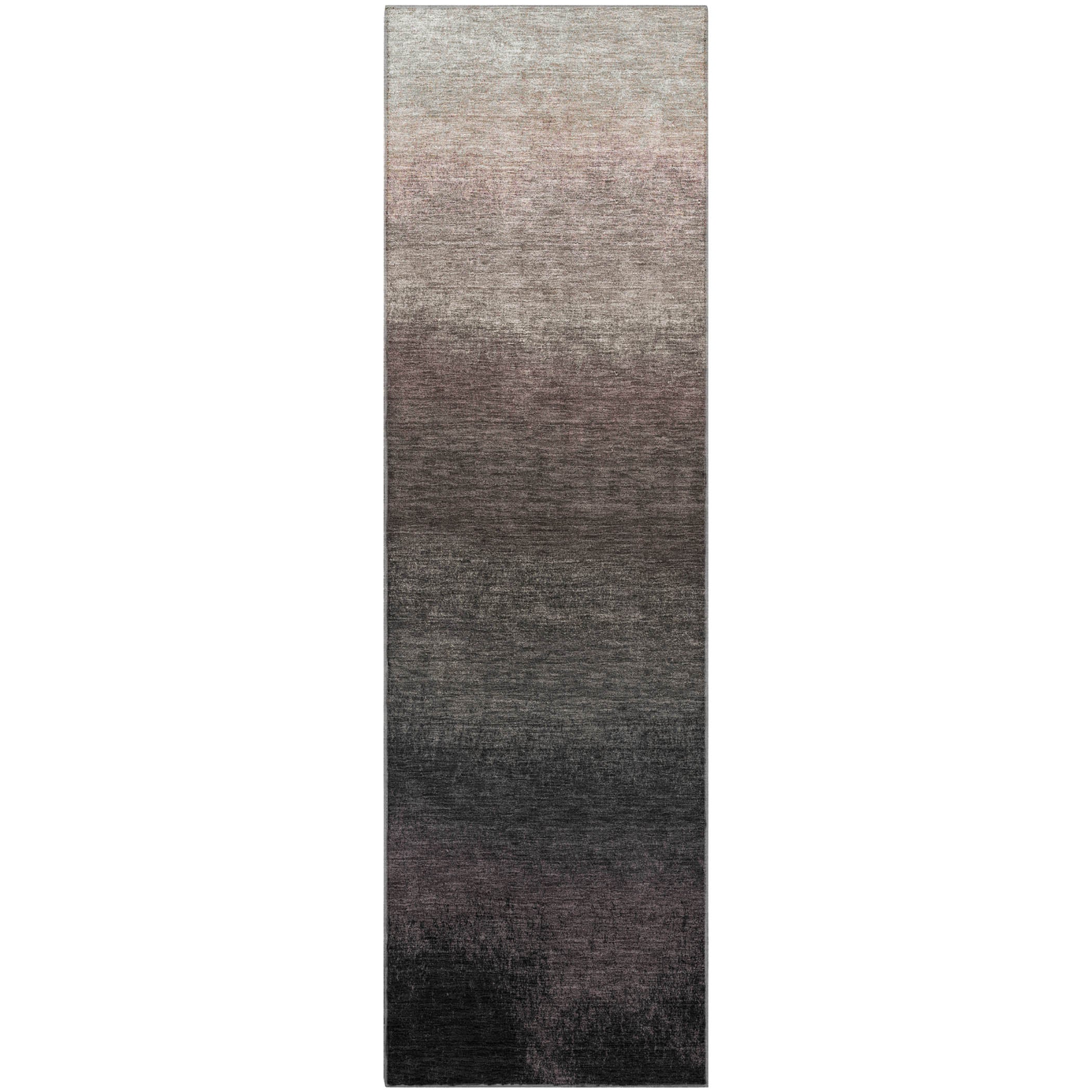 Mdina Machine Washable Transitional Black Rug 2'3" x 7'6" #shape_Runner
