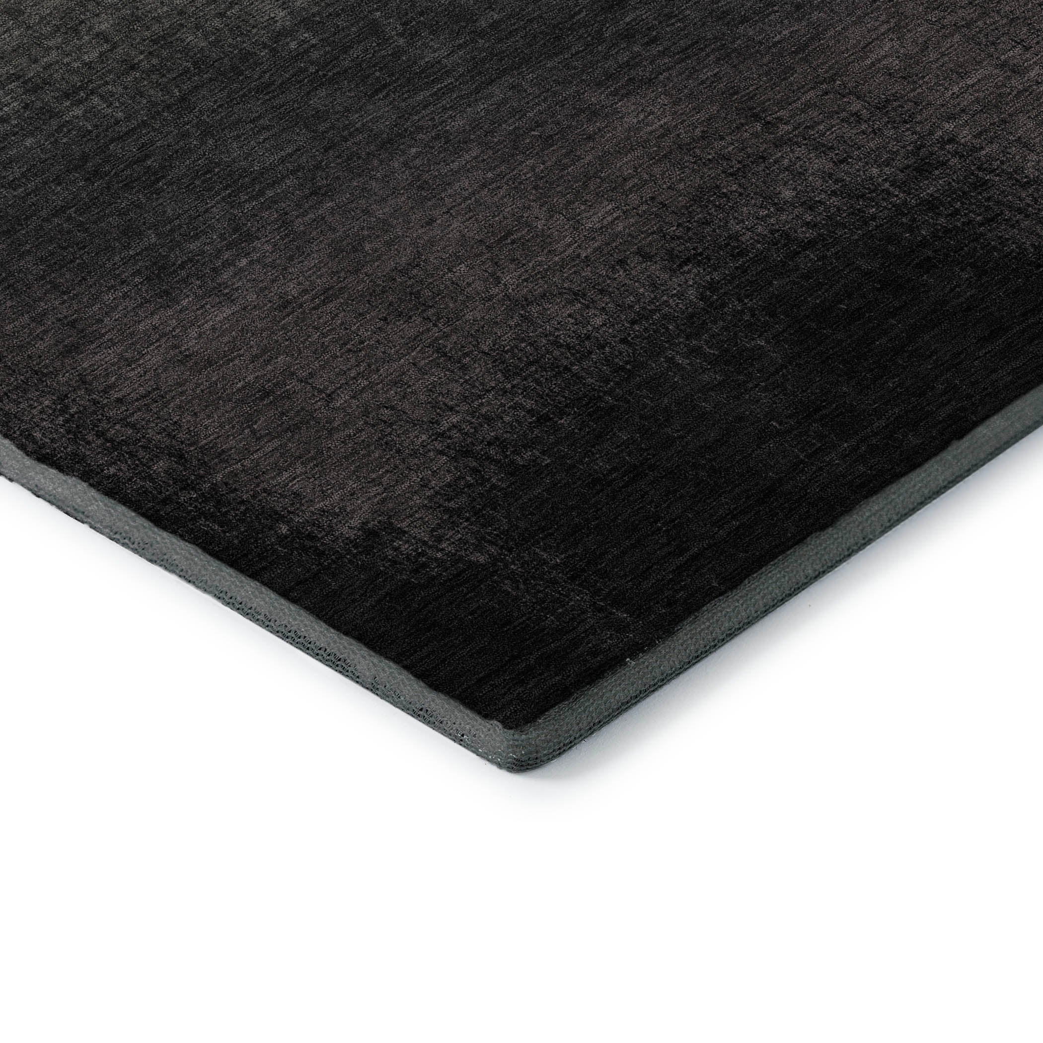 Mdina Machine Washable Transitional Black Rug 1'8" x 2'6" #shape_Rectangle